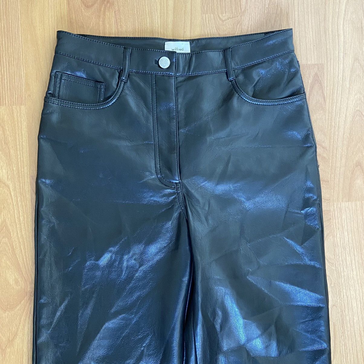 Other Wilfred Women’s Black Faux Leather Pants Size Small Size 27" / US 4 / IT 40 - 3 Thumbnail