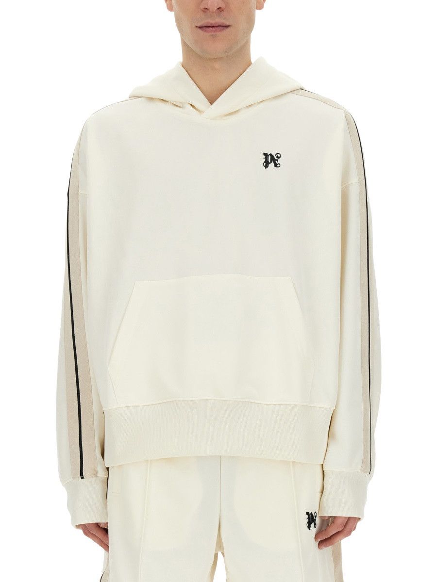 Palm Angels PALM ANGELS MONOGRAM SWEATSHIRT - WHITE Size US XL / EU 56 / 4 - 1 Thumbnail