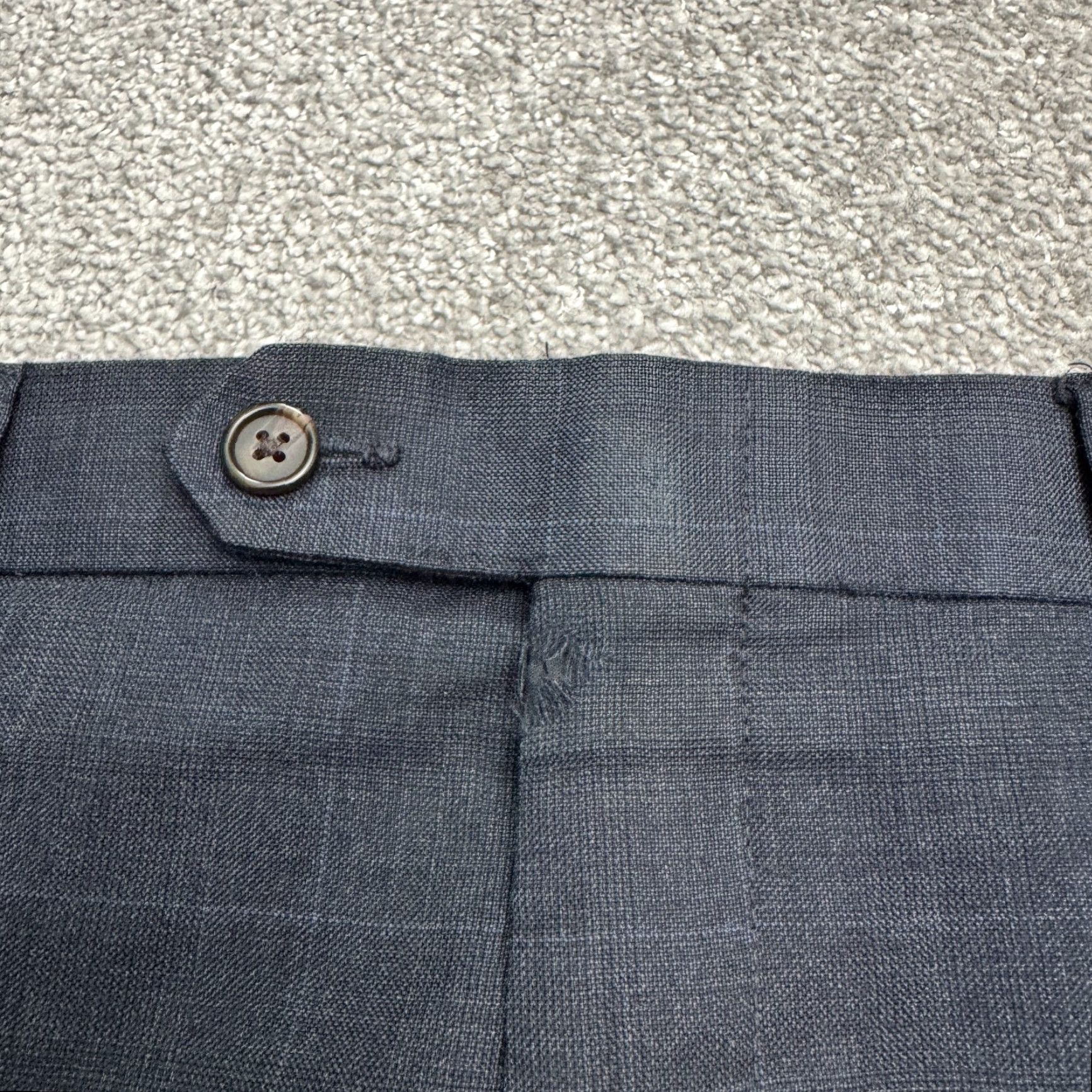 Ralph Lauren Vintage Ralph Lauren Wool Dress Pants Mens 38x29 Blue Slim Straight Business Casual Classic Designer Size US 38 / EU 54 - 7 Thumbnail