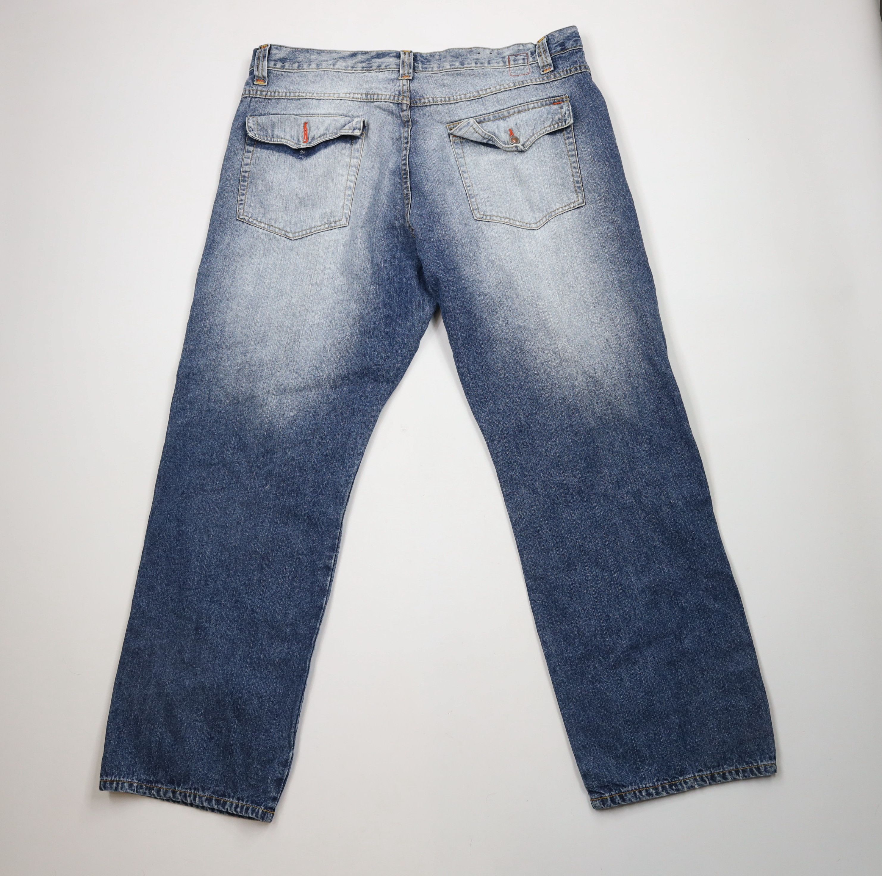 Karl Kani × Vintage Vintage 90s Y2K Karl Kani Baggy Wide Leg Denim Jeans AS IS Size US 44 / EU 60 - 9 Thumbnail