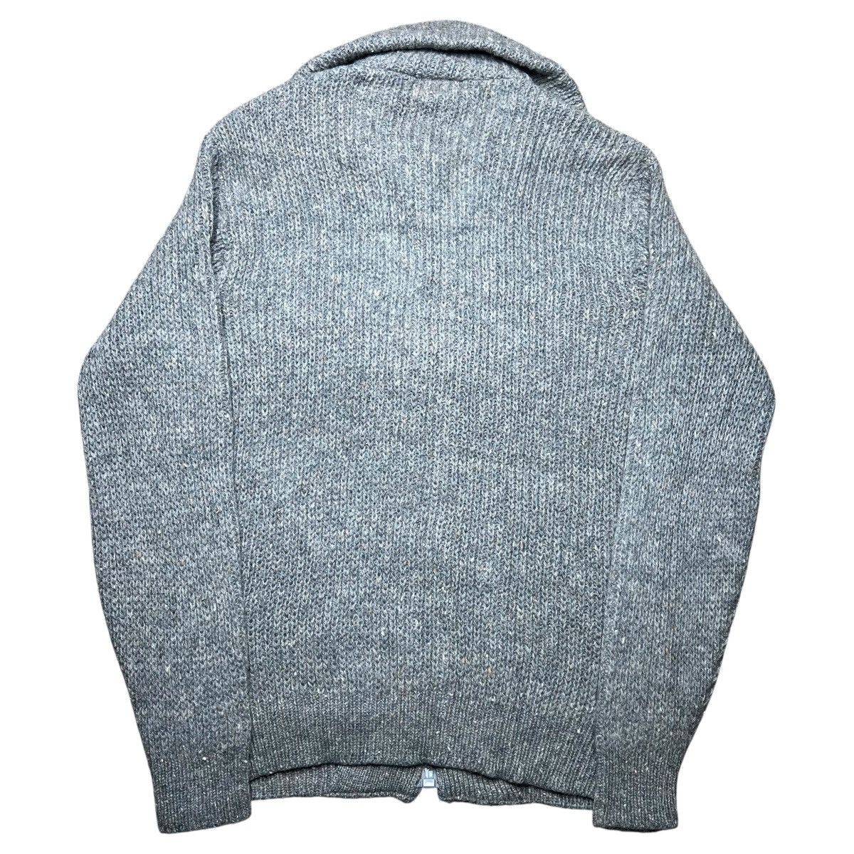 Pendleton × Vintage Vintage 80s Pendleton Shetland Wool Grey Zip Up Knit Sweater Size US M / EU 48-50 / 2 - 3 Thumbnail