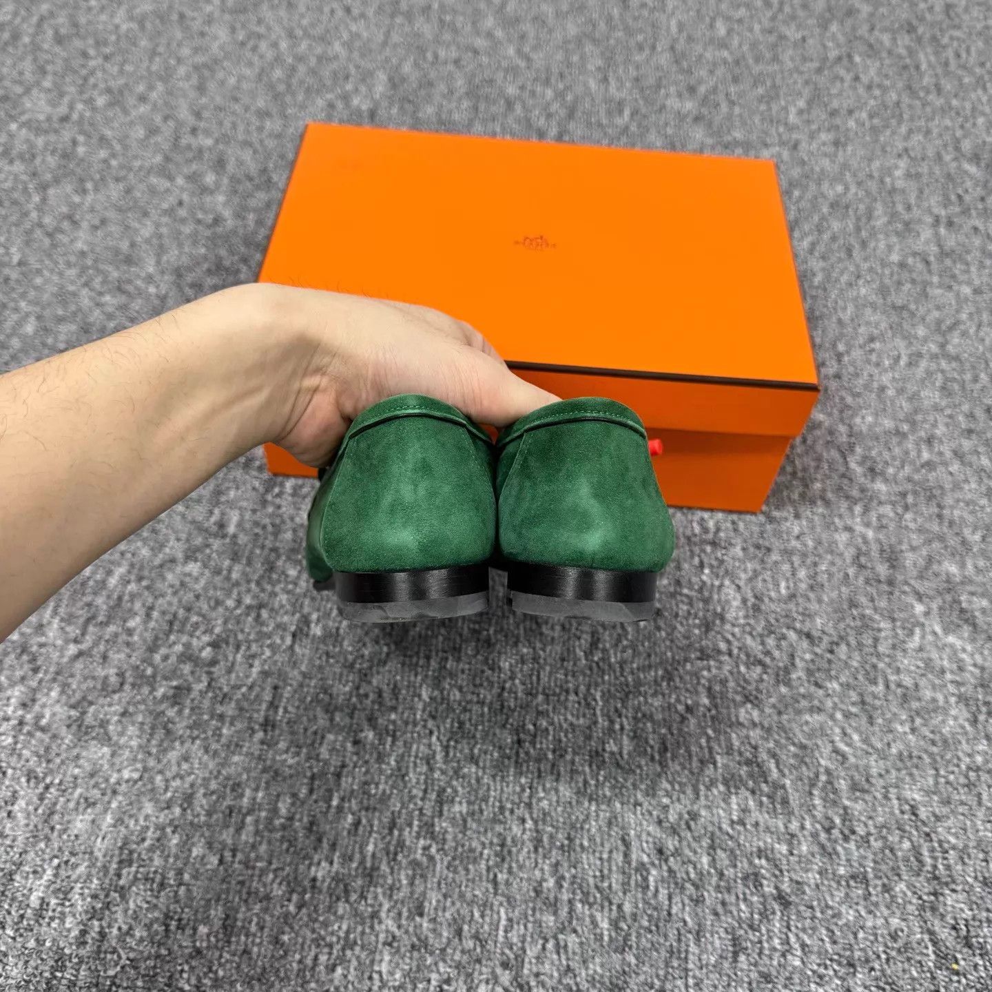 Hermes Hermes Suede H Buckle Loafer Vintage Green 37 99New With Box Size US 6.5 / IT 36.5 - 5 Thumbnail