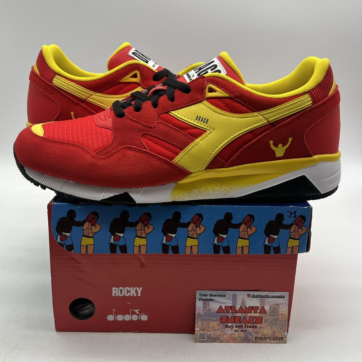 Diadora Foot locker x n9002 Rocky balboa sagas Ivan drago Size US 11.5 / EU 44-45 - 1 Thumbnail