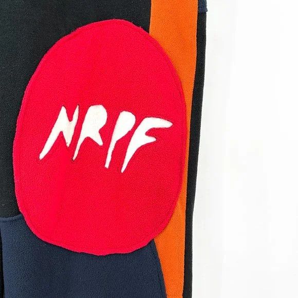 Bethany Williams NWT AW20 Multicolor "NRPF" Recycled Fleece Joggers Size US 29 - 5 Thumbnail