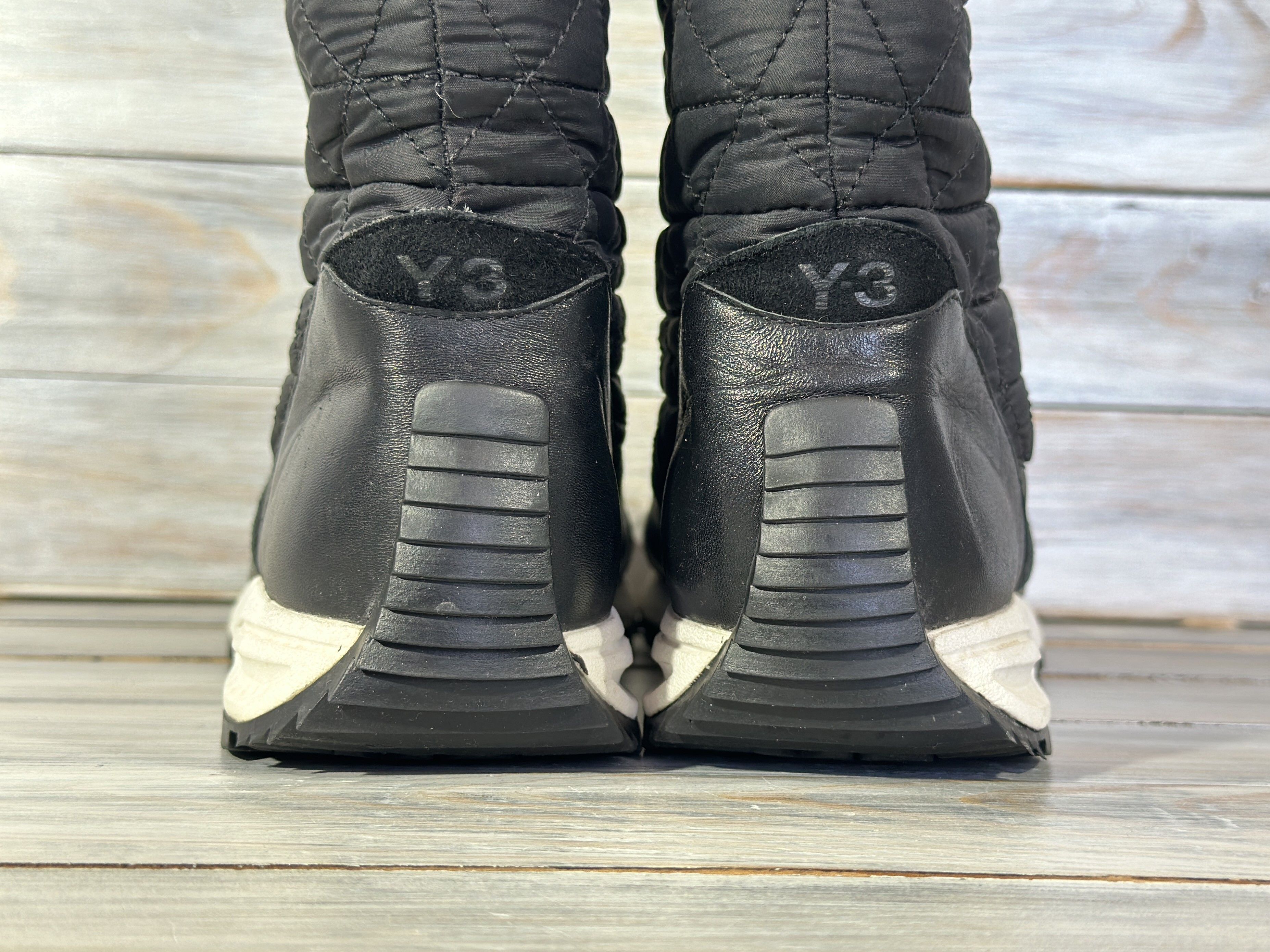 Yohji Yamamoto Y-3 by Yohji Yamamoto 'Anouk' Adidas Leather Quilted Boots Size US 7.5 / IT 37.5 - 8 Thumbnail