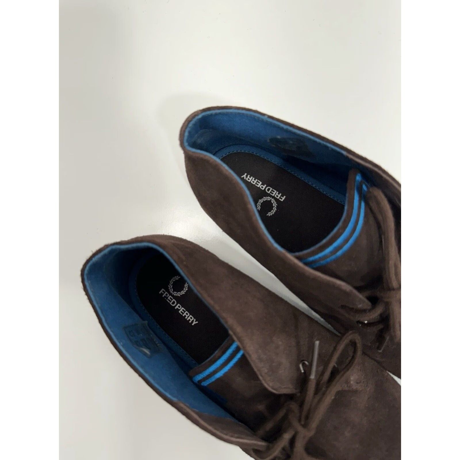 Fred Perry FRED PERRY Suede EATHER Mens 10.5 Chukka Ankle Boots Casual Brown Leather Upper Shoes Mens 10.5 Chukka Boots Brown Leather Suede EATHER Size US 11 / EU 44 - 7 Thumbnail