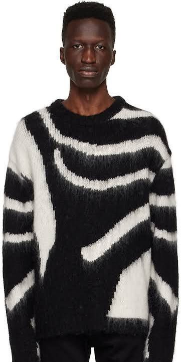 Blk Dnm Intarsia Sweater Size large Size US L / EU 52-54 / 3 - 1 Thumbnail