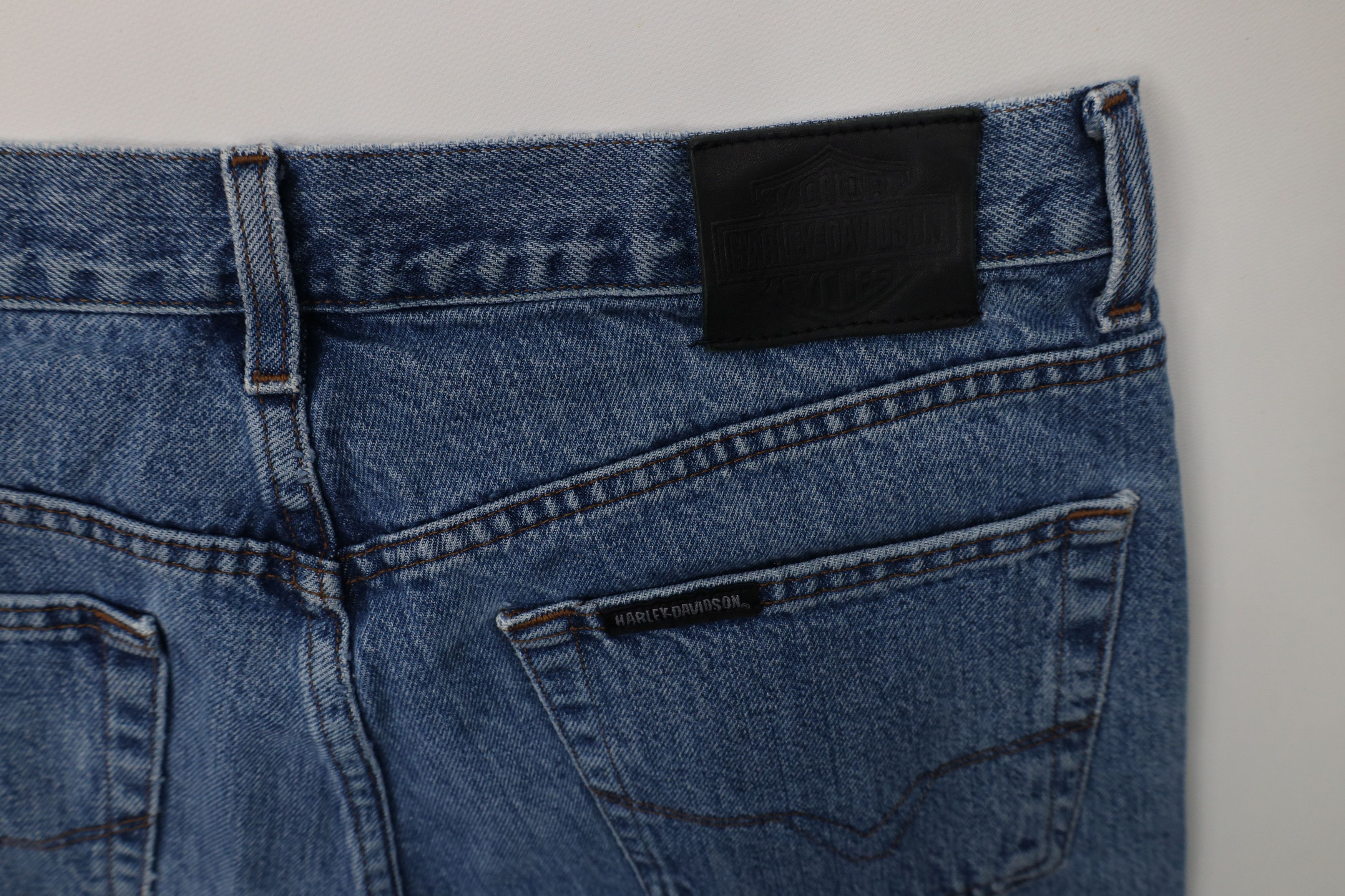 Harley Davidson Vintage 90s Y2K Harley Davidson Straight Leg Denim Jeans Size US 36 / EU 52 - 16 Thumbnail