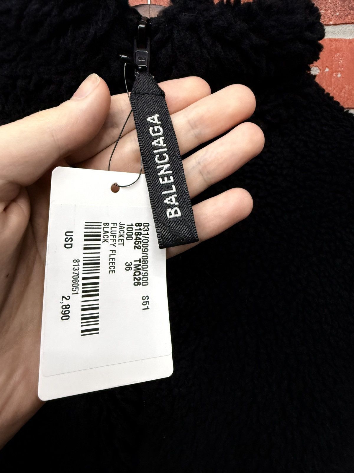 Balenciaga Balenciaga Women's Back Zip-up Jacket black faux-shearling Size S / US 4 / IT 40 - 10 Thumbnail
