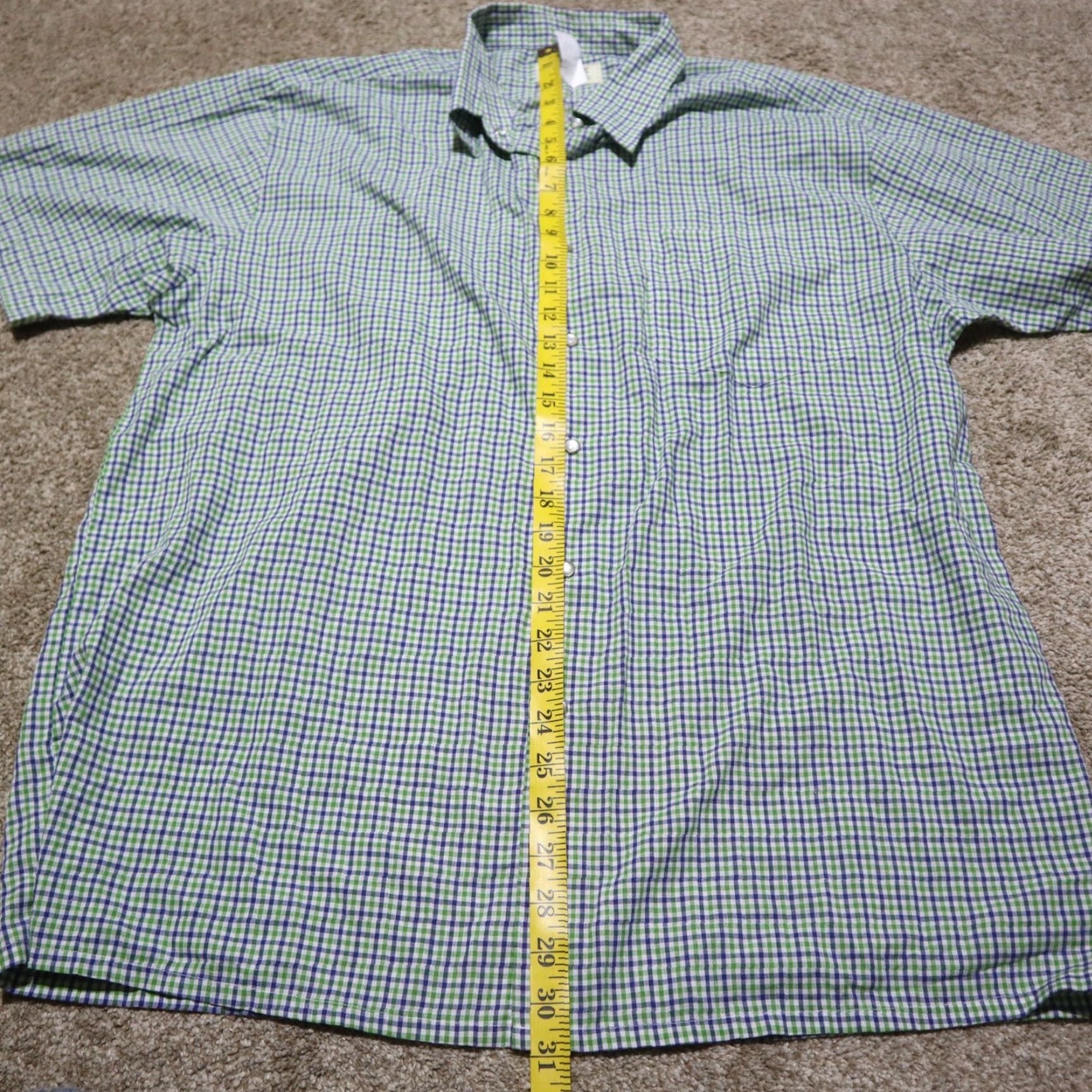 Haband VINTAGE Duke Haband Western Shirt Pearl Snap Buttons Teal Plaid Men's Size L Large Size US L / EU 52-54 / 3 - 6 Thumbnail