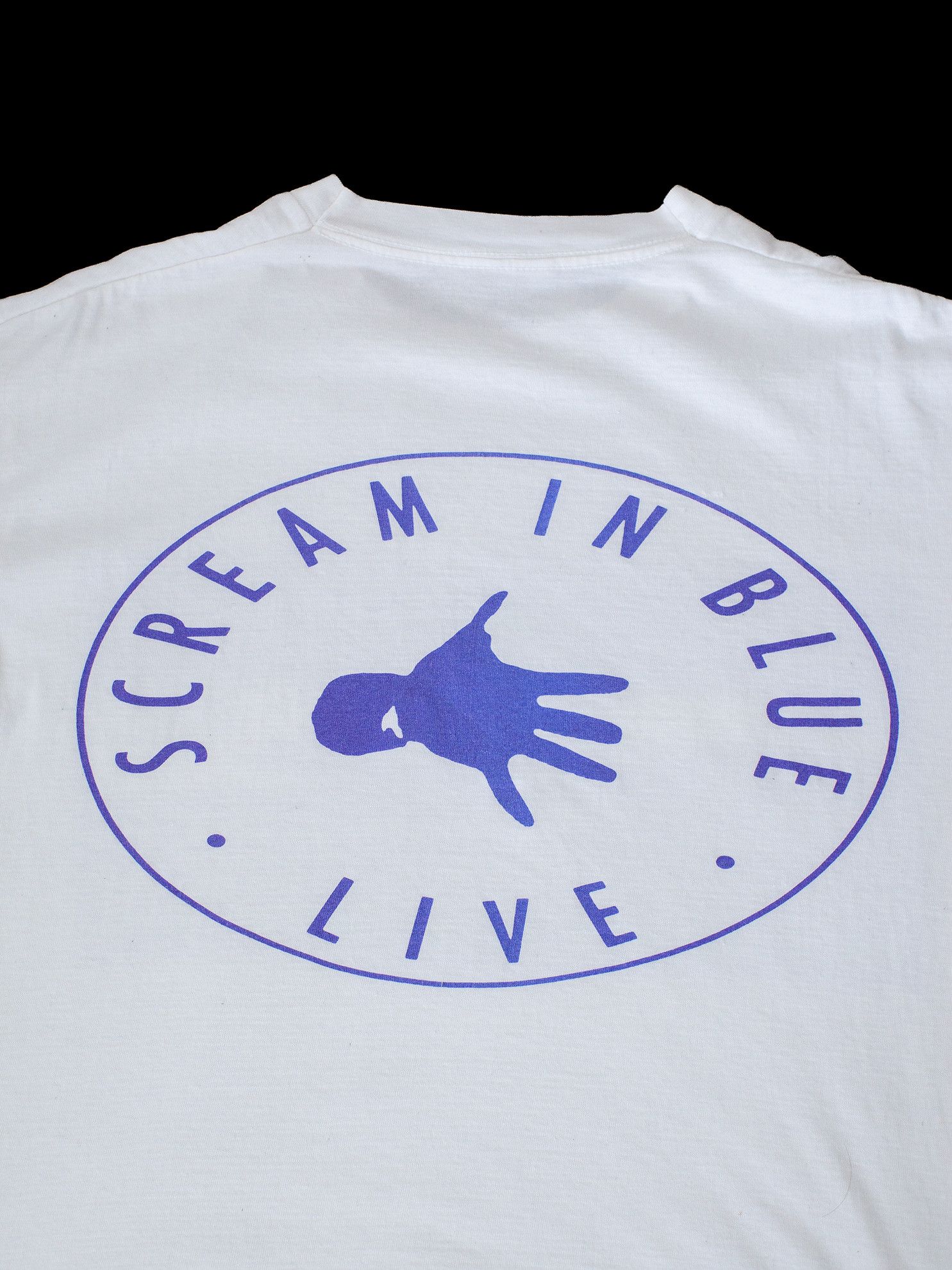 Vintage Vintage 1992 Midnight Oil "Scream in Blue" Live T-Shirt Size US L / EU 52-54 / 3 - 6 Thumbnail