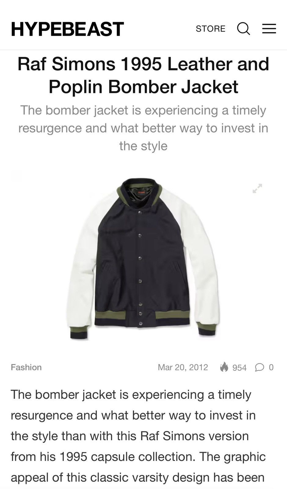 Raf Simons 1995 Raf Simons Varsity Bomber Jacket Size US M / EU 48-50 / 2 - 6 Thumbnail