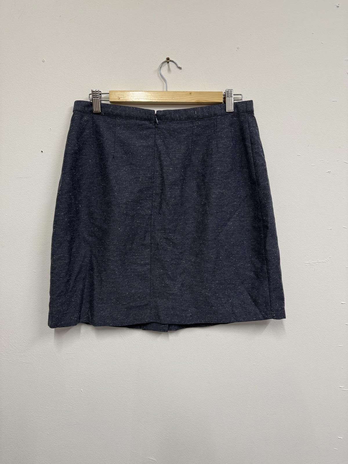 Other Oliver Bonas Dark Blue Pocket Detail Mini Skirt Size 30" / US 8 / IT 44 - 2 Thumbnail