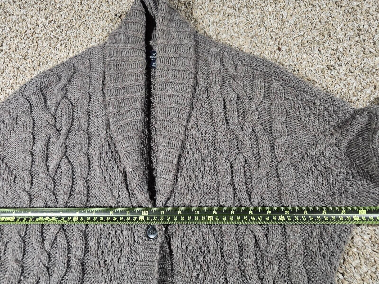 Designer American Eagle XS/S Gray 4 Button Cardigan Knit Wool Blend Size XS / US 0-2 / IT 36-38 - 5 Thumbnail