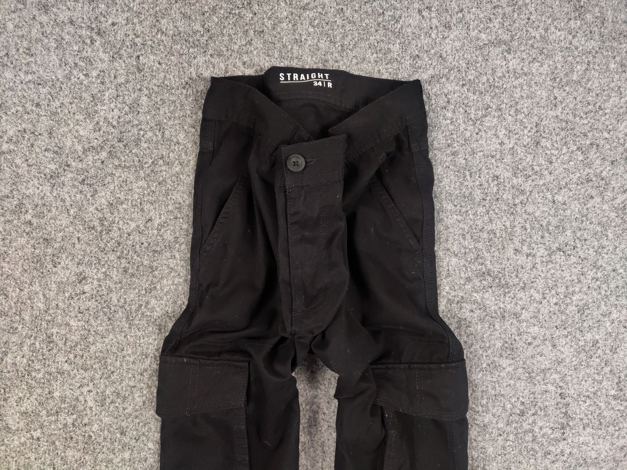 Japanese Brand Vintage Japan style Black Cargo Straight Fit Pants Y2K Size US 34 / EU 50 - 3 Thumbnail