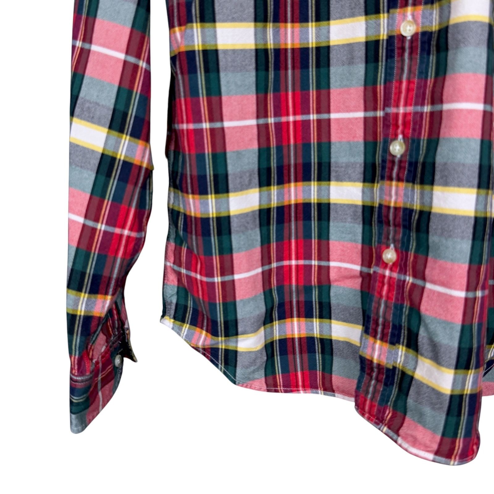 J.Crew J.Crew Oxford Button Down Shirt Men's Medium Red Green Plaid Size US M / EU 48-50 / 2 - 8 Thumbnail