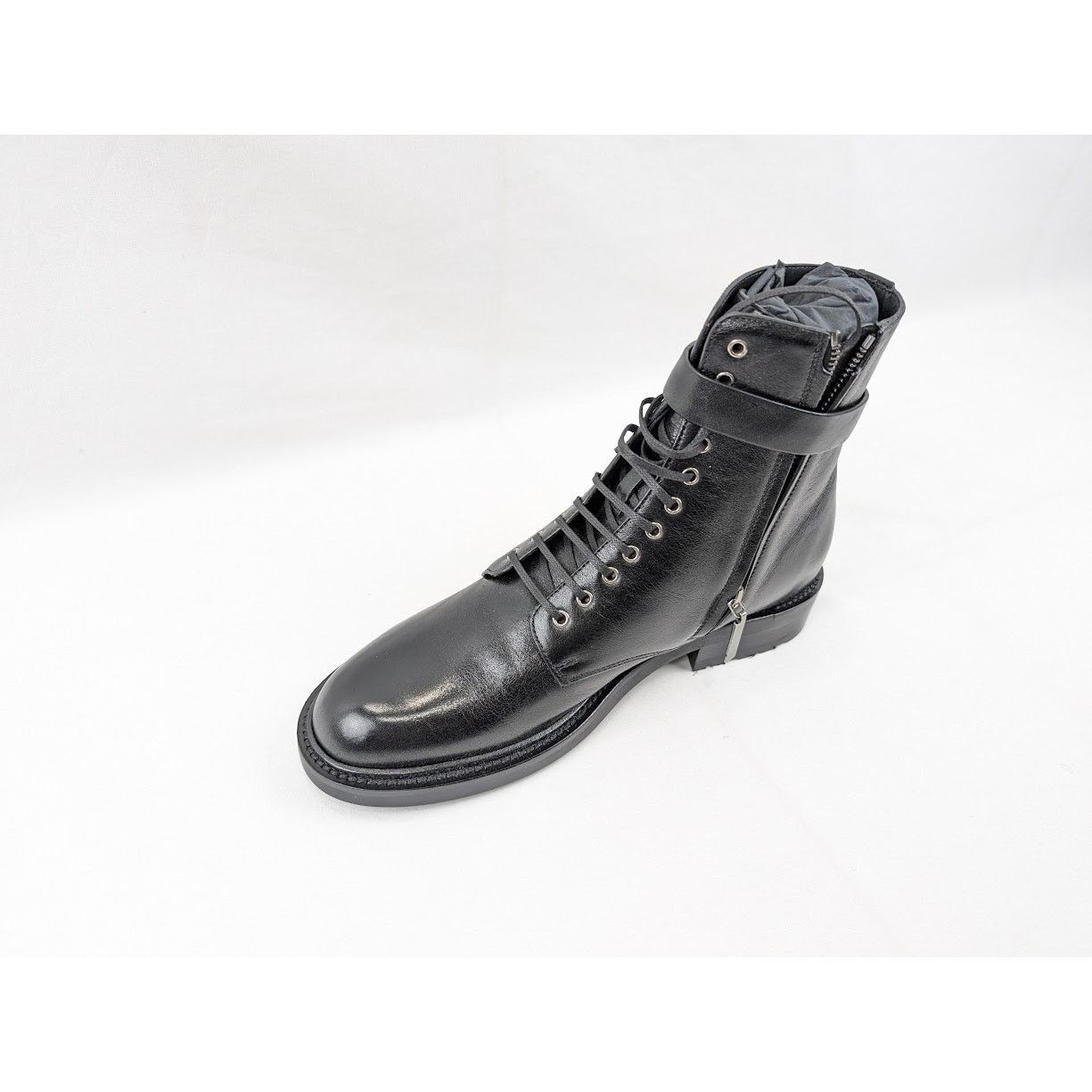 Saint Laurent Paris o1rshd1 Army 20 Buckle Boots in Nero Size US 8 / EU 41 - 8 Thumbnail