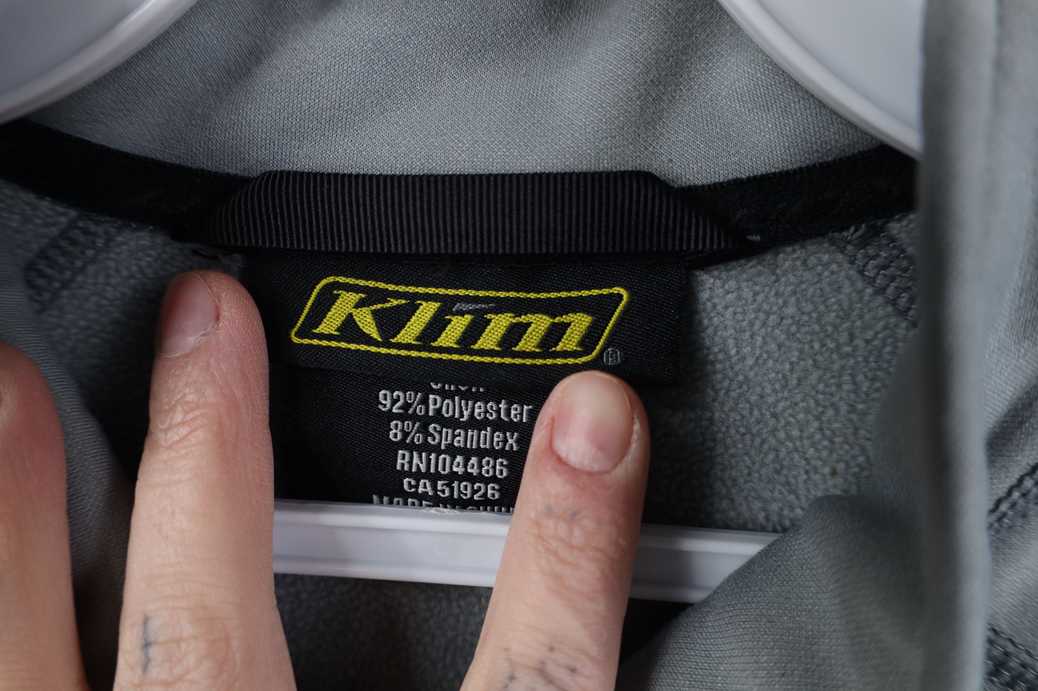 Vintage Klim Racing Inferno Shell Full Zip Motorcycle Jacket Gray Size US L / EU 52-54 / 3 - 10 Thumbnail