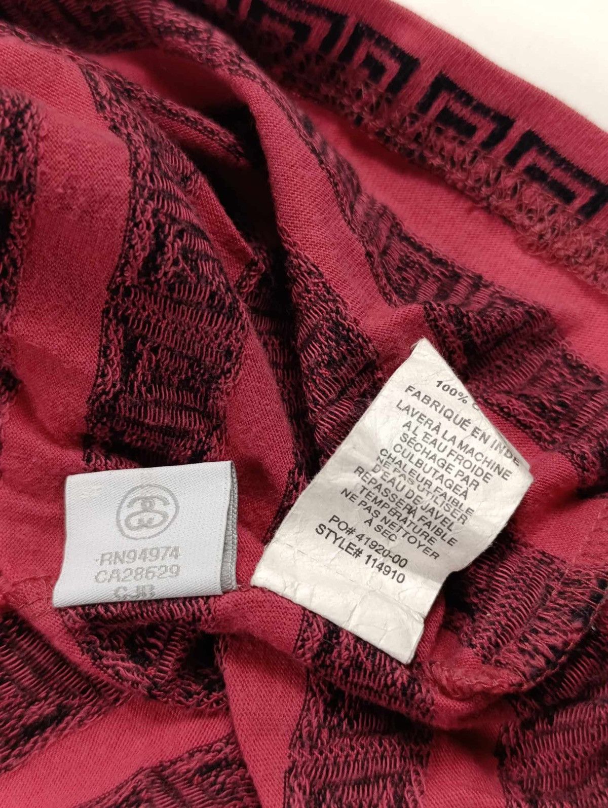Stussy Stussy tshirt tees red pattern cotton streetwear skate rare Size US XXL / EU 58 / 5 - 5 Thumbnail