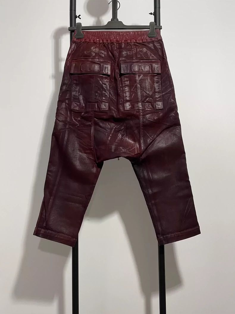 Rick Owens rick owens size xs Coated Wax Cropped Pants Cropped Pants 2 Size US 28 / EU 44 - 2 Thumbnail