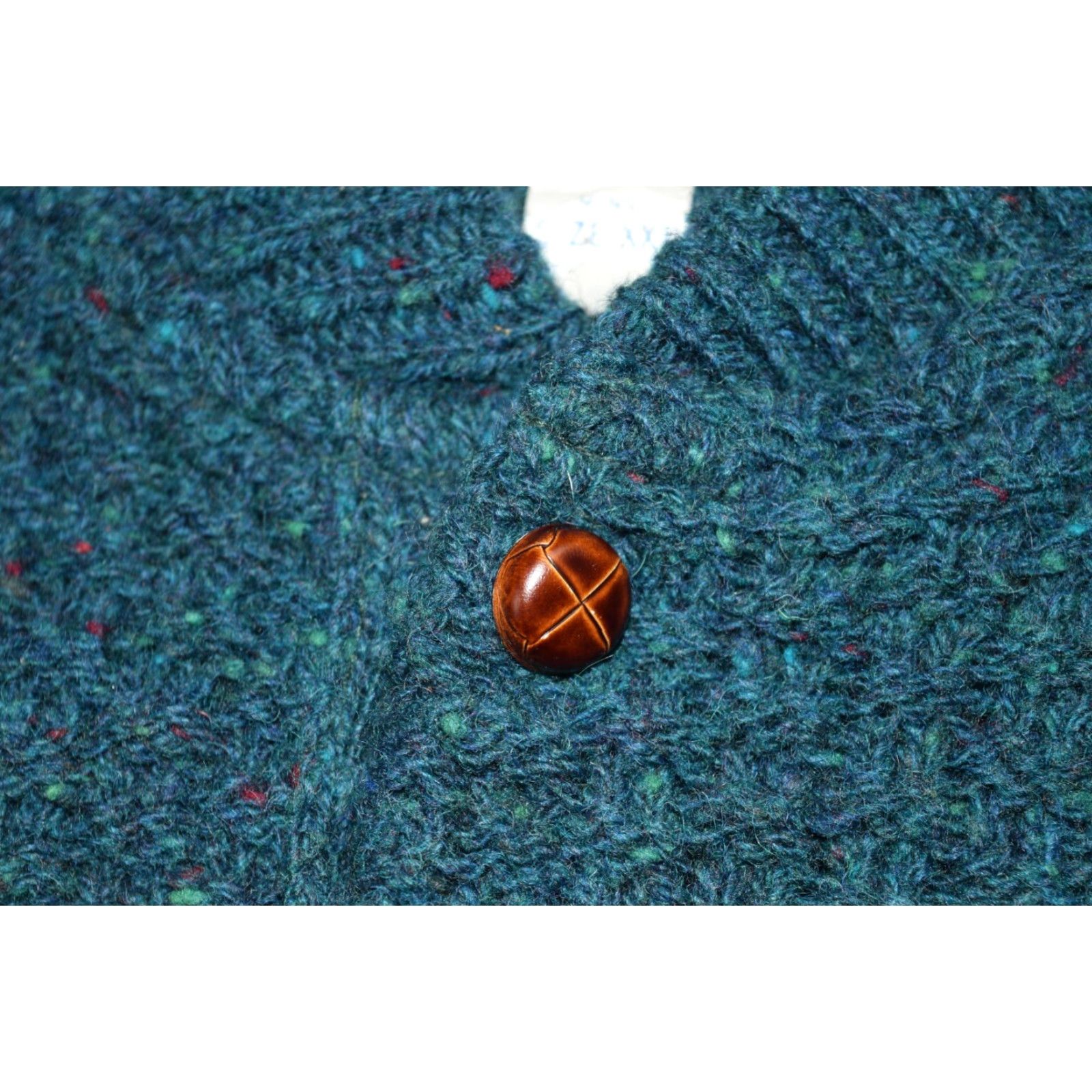 Vintage VINTAGE Kreeger Sweater Pullover Button Crew Neck Wool Knit 80s Green 2XL Mens Knit Button Pullover 80s Green Kreeger Sweater Size US XXL / EU 58 / 5 - 6 Thumbnail