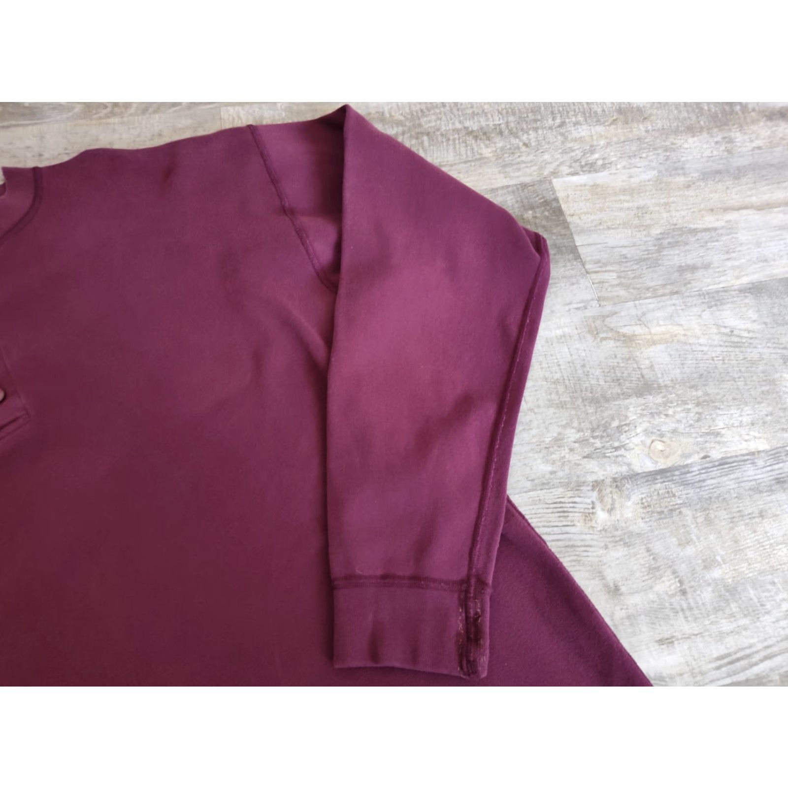 Vintage VINTAGE St. Johns Bay Mens Plum Henley Thermal Long Sleeve Shirt L Tall USA Made Shirt Mens Plum Henley Thermal Long Sleeve with Button Up Casual Size US L / EU 52-54 / 3 - 3 Thumbnail