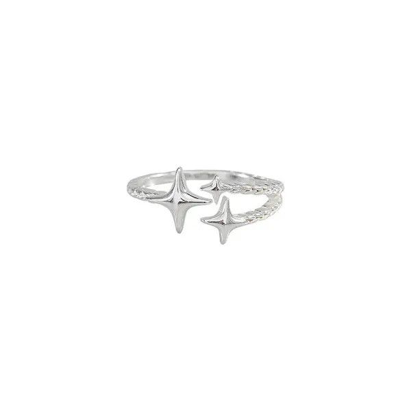 Jewelry Silver Star Ring Size ONE SIZE - 7 Thumbnail