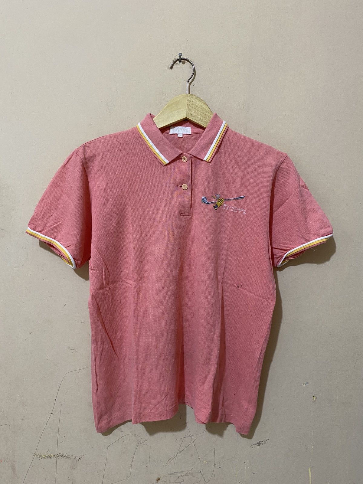 Balenciaga Vintage Balenciaga Sports Polo Shirt Size M / US 6-8 / IT 42-44 - 1 Thumbnail