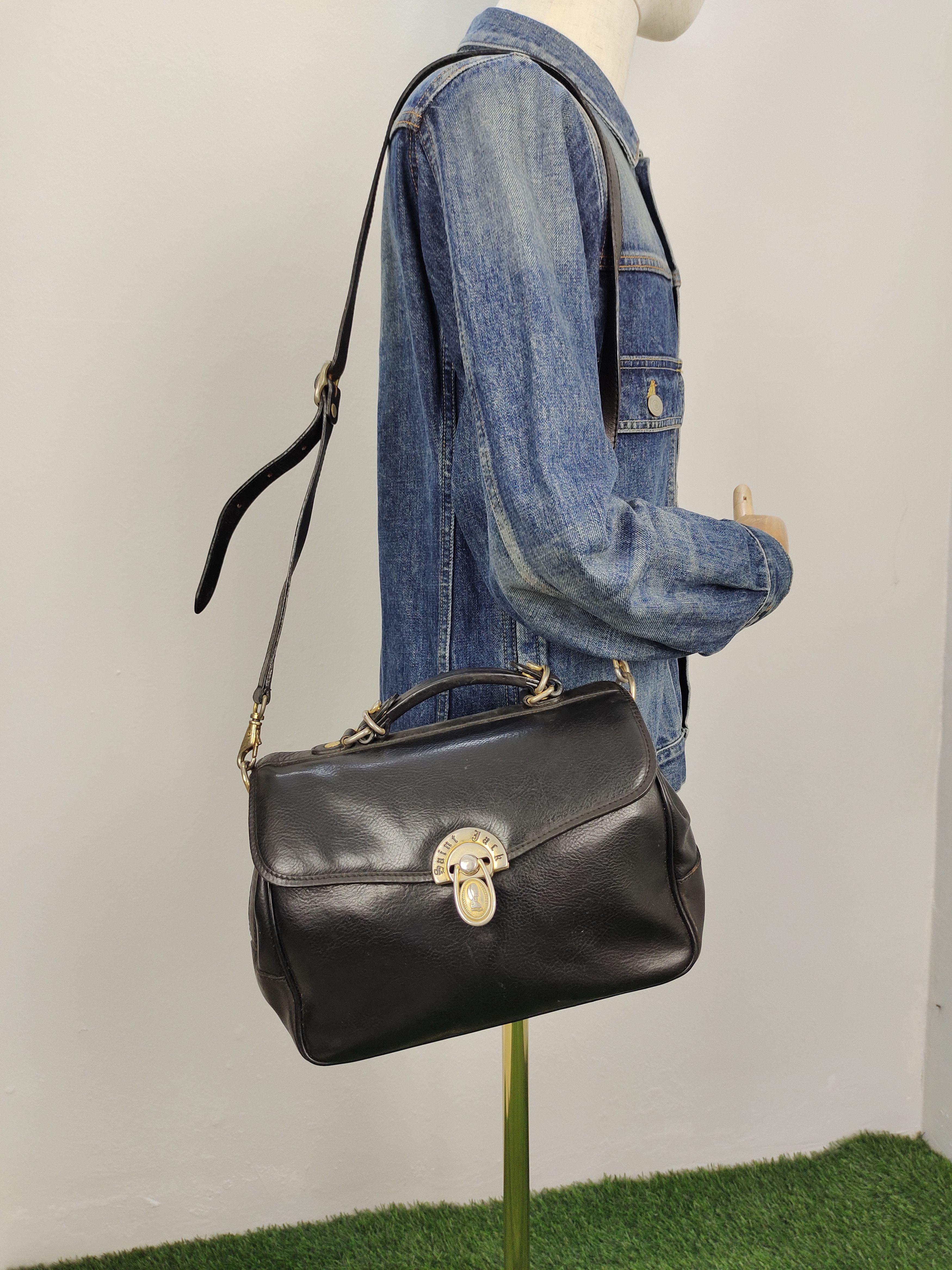Hysteric Glamour Vintage 80s Saint Jack Patina Leather Shoulder Bag Size ONE SIZE - 1 Thumbnail