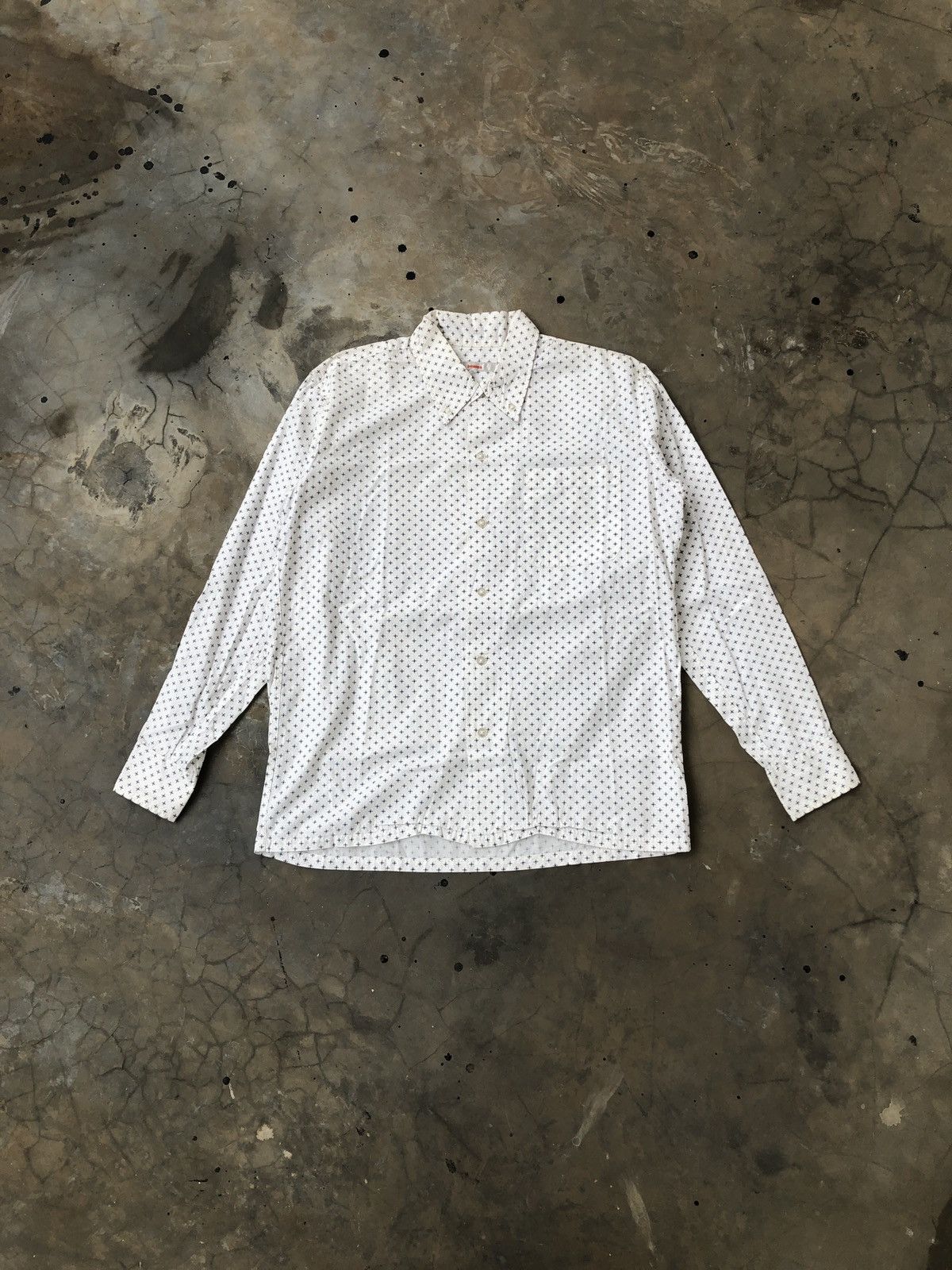 Beams Plus Beams Classic Shirt Pattern Printed Long Sleeve Button Up Size US S / EU 44-46 / 1 - 1 Thumbnail