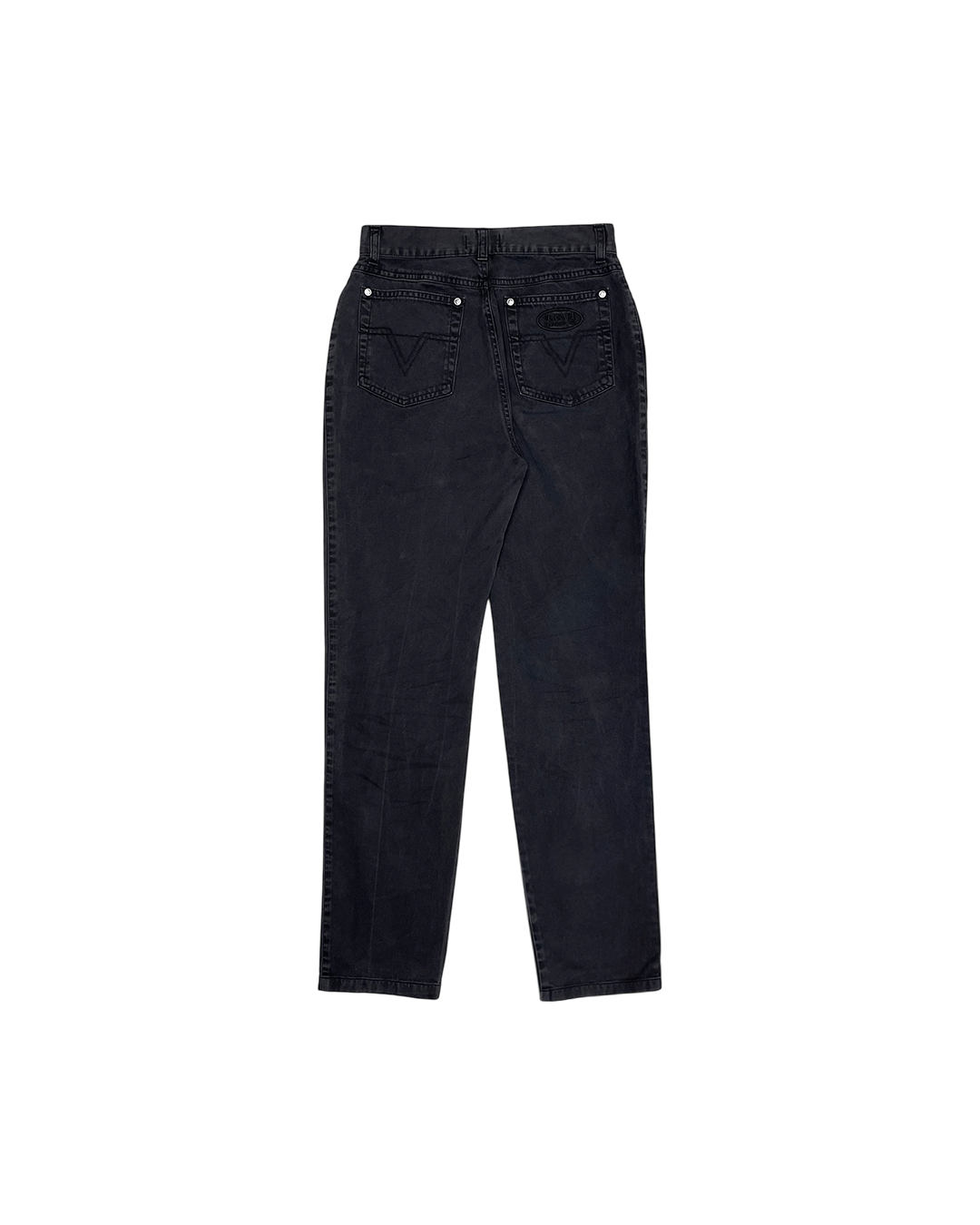 Versace Versace Baggy-Fit Black Denim Jeans Size 27" / US 4 / IT 40 - 5 Thumbnail