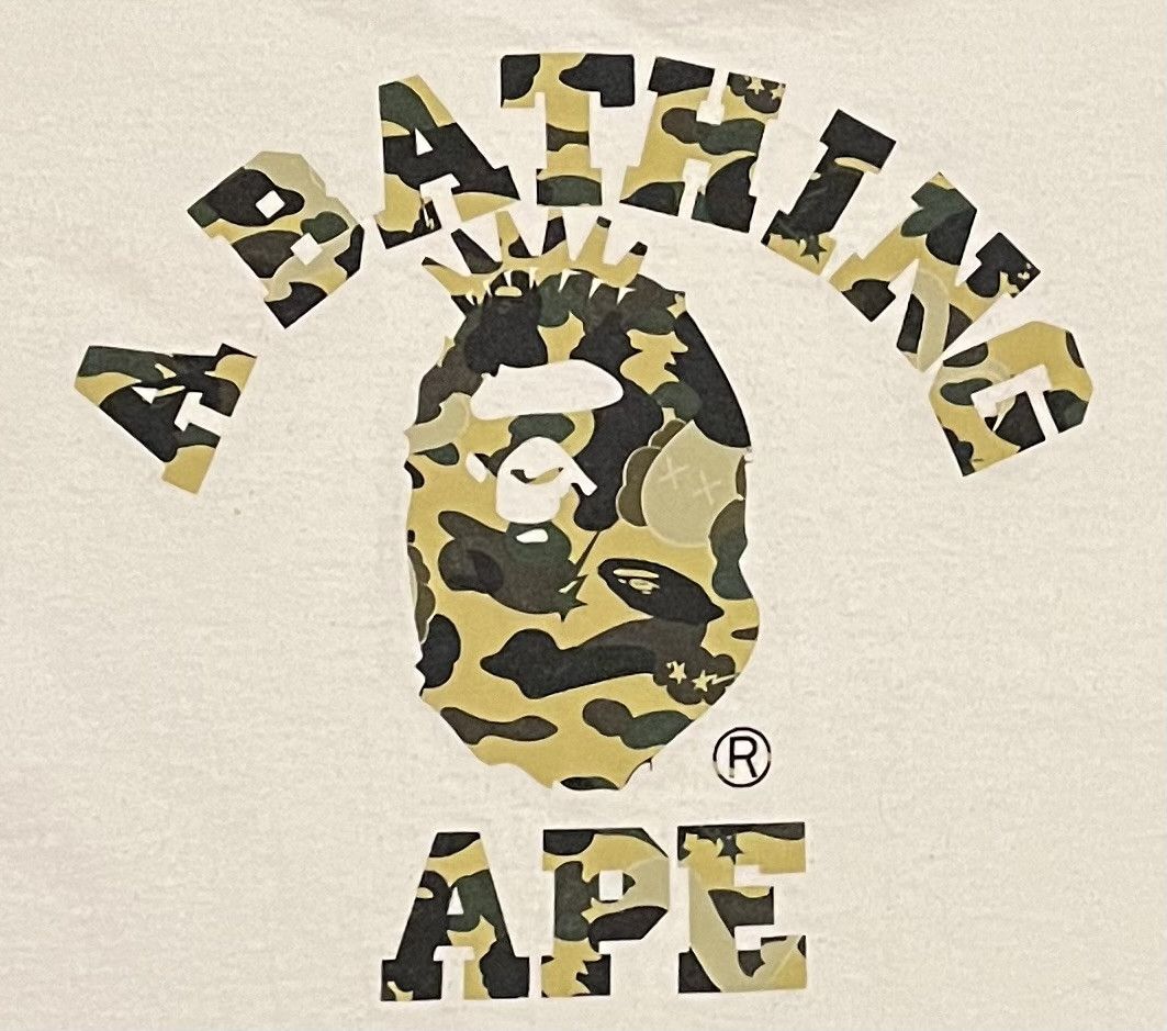 Bape Bape Kaws camo logo tee shirt Size XS / US 0-2 / IT 36-38 - 3 Thumbnail