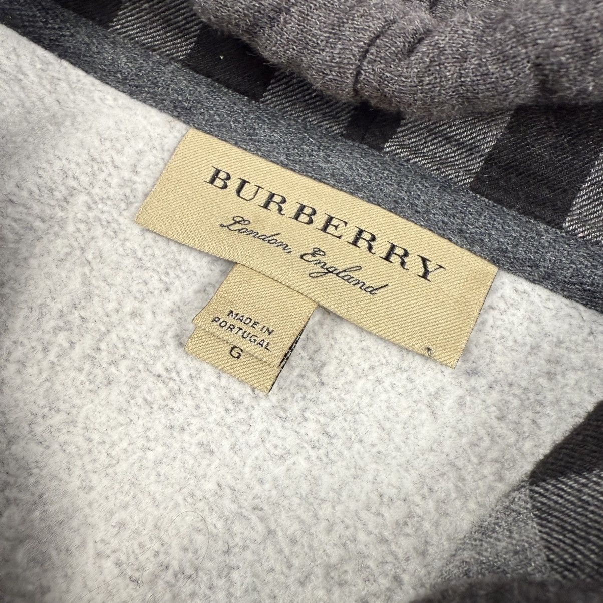 Burberry Burberry Nova Check Hood ‘Dark Grey’ Zip-Up Hoodie Size US L / EU 52-54 / 3 - 5 Thumbnail