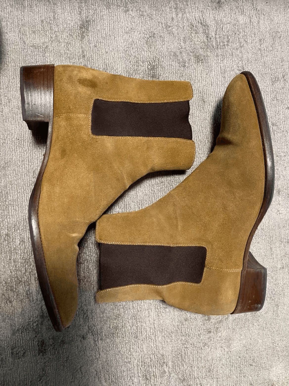 Saint Laurent Paris Sz 43 Saint Laurent Paris Wyatt 40 Suede Boots Size US 10 / EU 43 - 2 Thumbnail