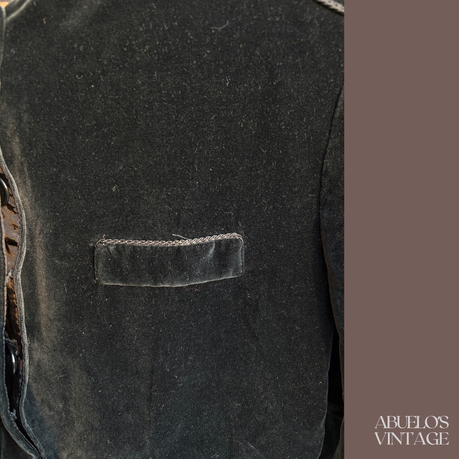 Vintage VTG Velvet Jacket | I. Magnin Black | Minimal Core Size S / US 4 / IT 40 - 2 Thumbnail
