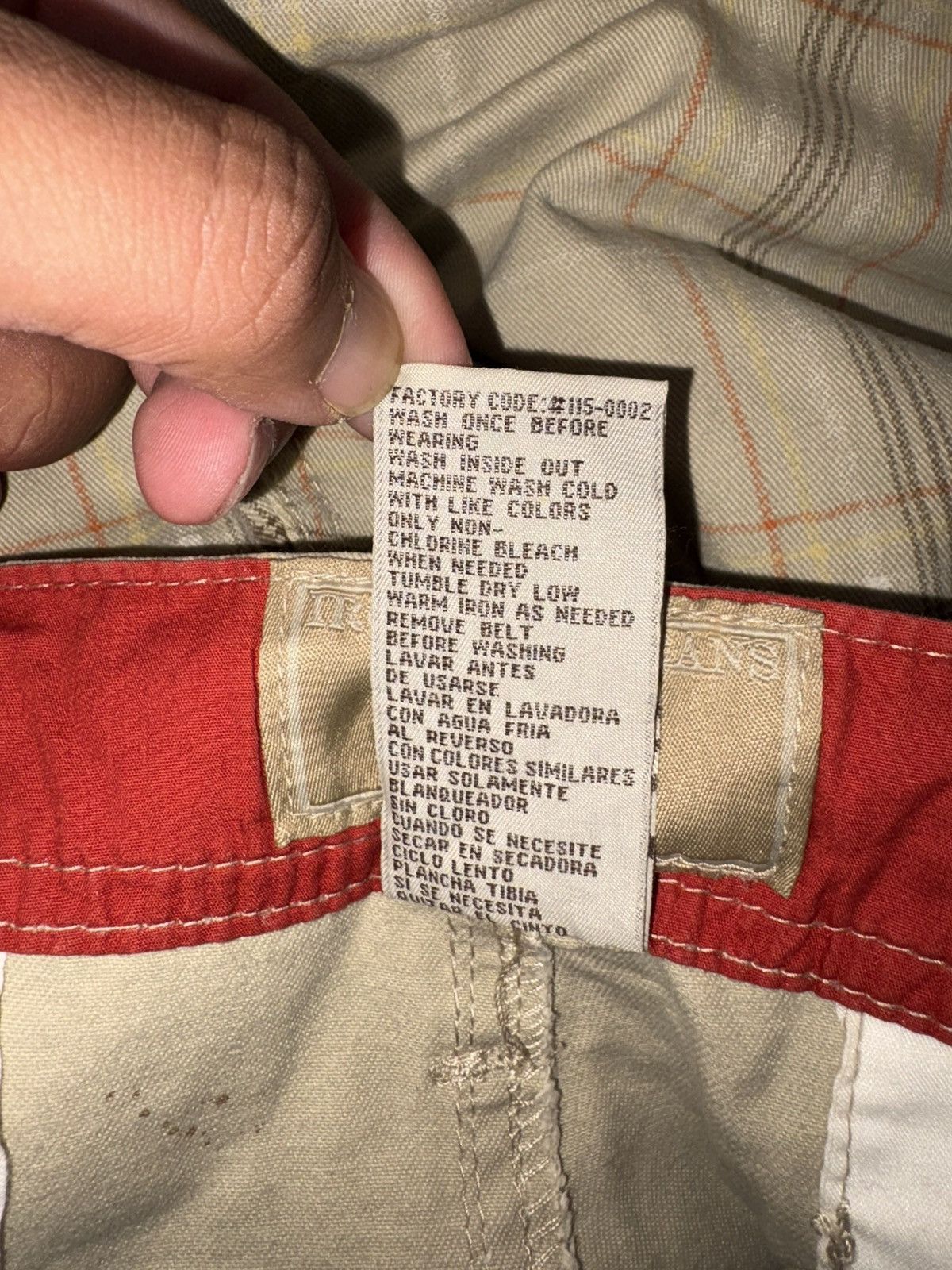 Japanese Brand VTG Y2K Iron Jeans Plaid Cargo Shorts Oversized Baggy Fit Size US 38 / EU 54 - 8 Thumbnail