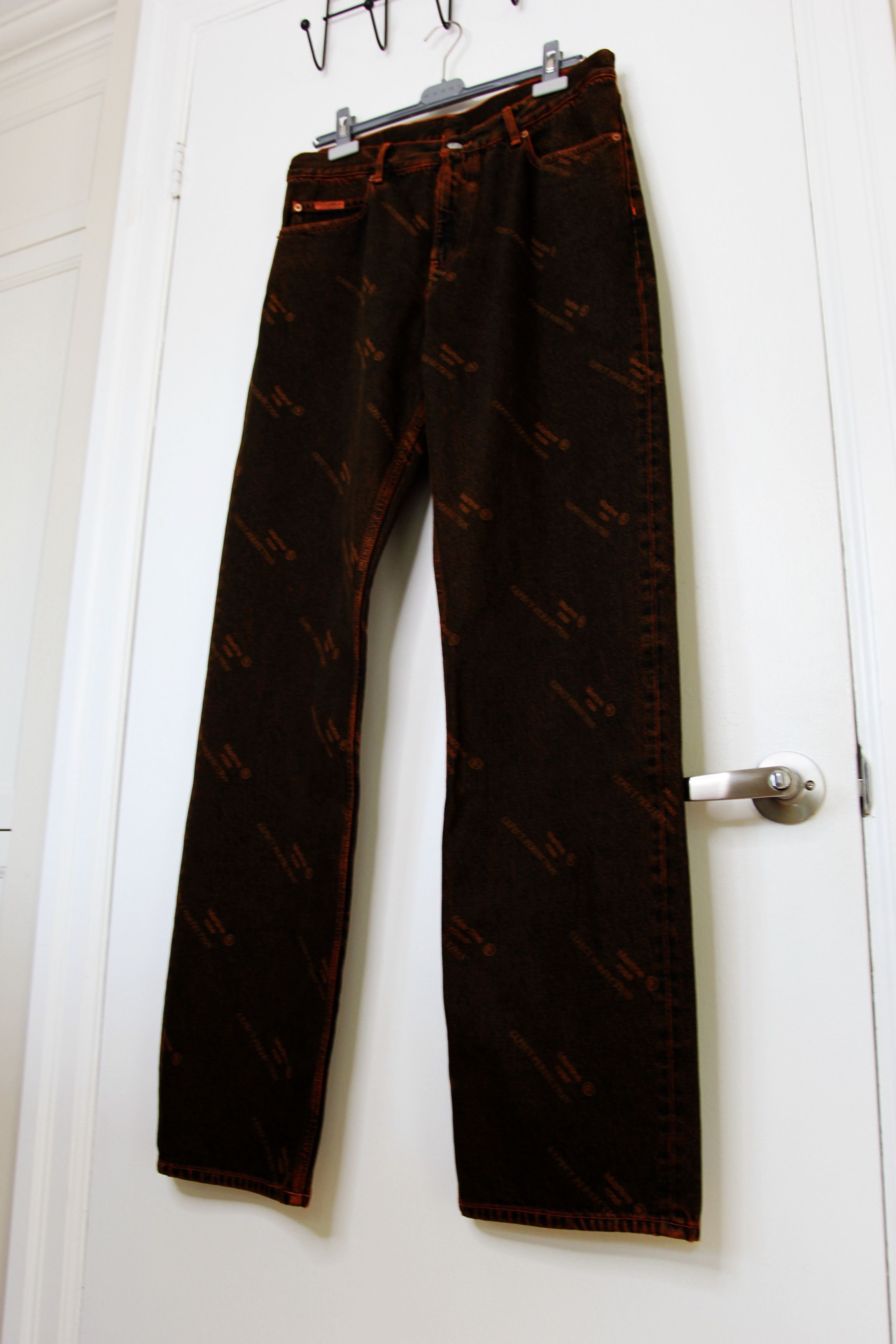 Martine Rose BNWT SS25 MARTINE ROSE ORANGE LASER RELAXED FIT JEANS M Size US 32 / EU 48 - 5 Thumbnail