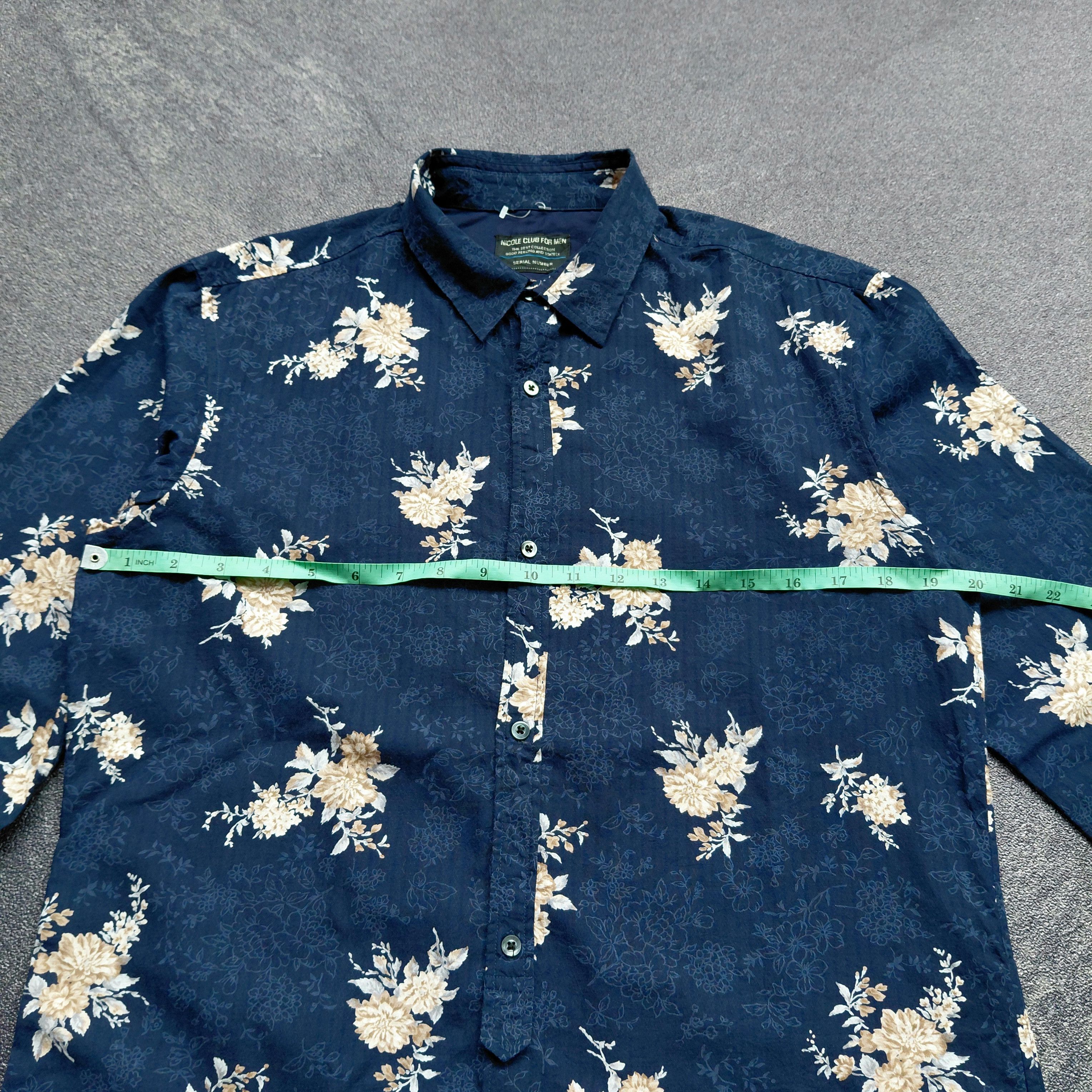 Nicole Club Nicole Club For Men Flower Shirt Size US M / EU 48-50 / 2 - 6 Thumbnail