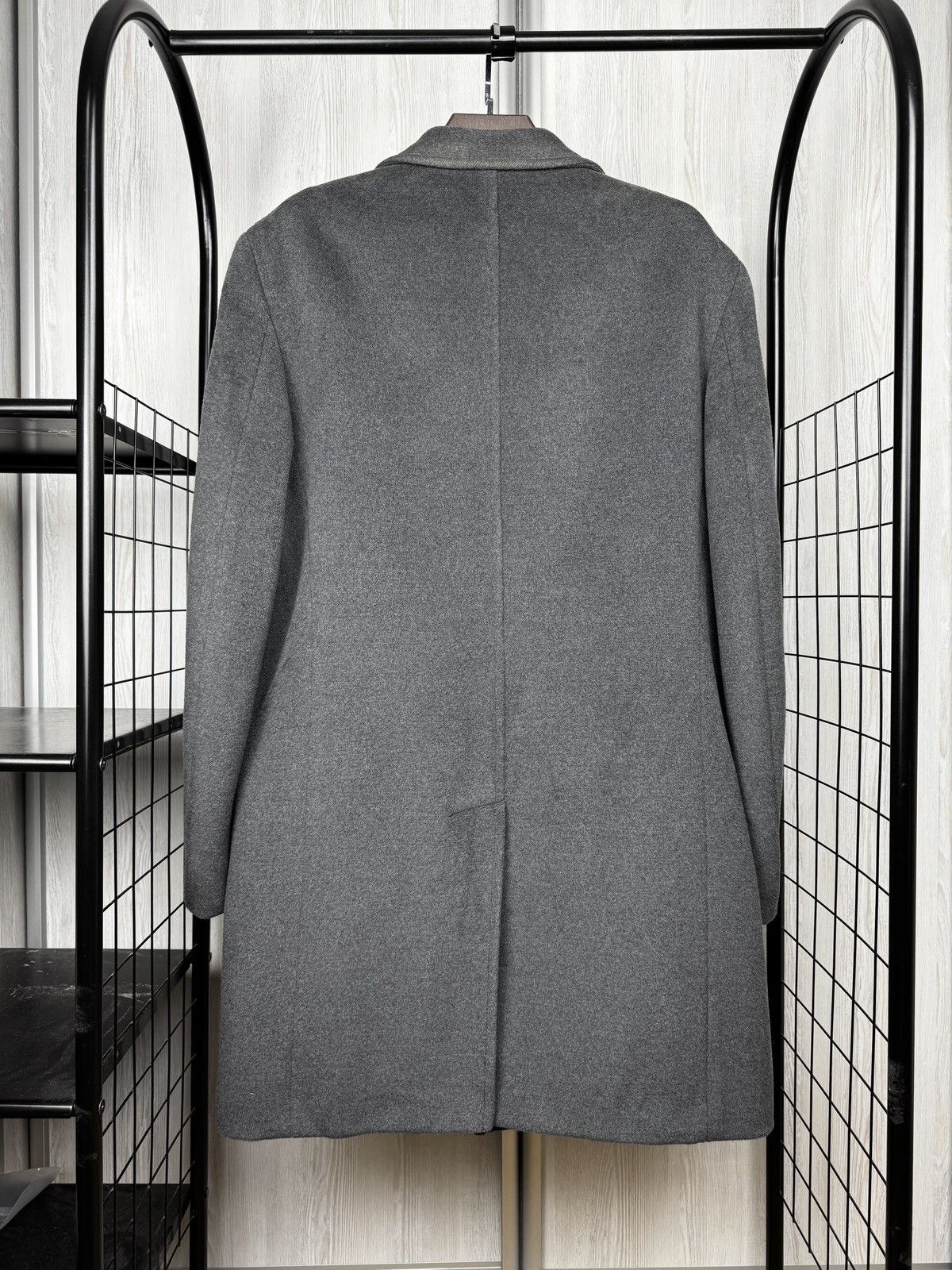 Kenzo Kenzo Homme grey wool long trench classic coat size 54 Size US L / EU 52-54 / 3 - 9 Thumbnail