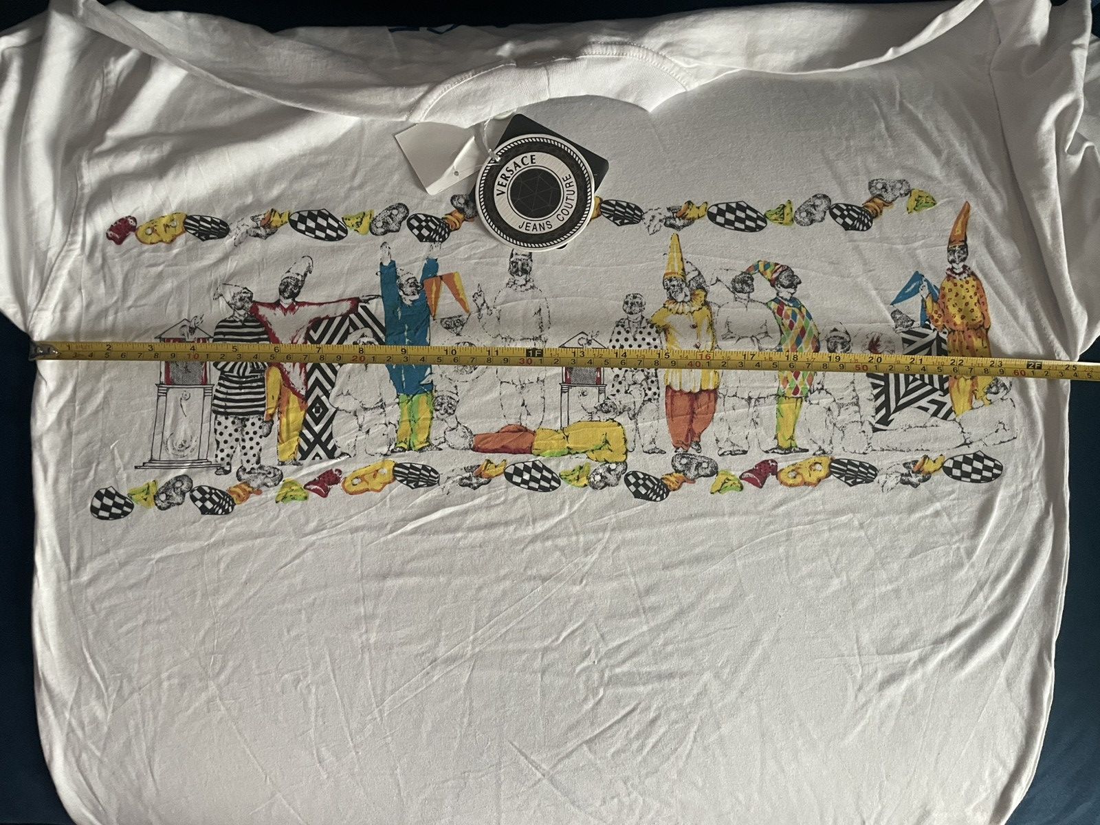 Versace 🔥Rare Vintage Versace Jeans Couture Harlequin Napoli Size US L / EU 52-54 / 3 - 8 Thumbnail