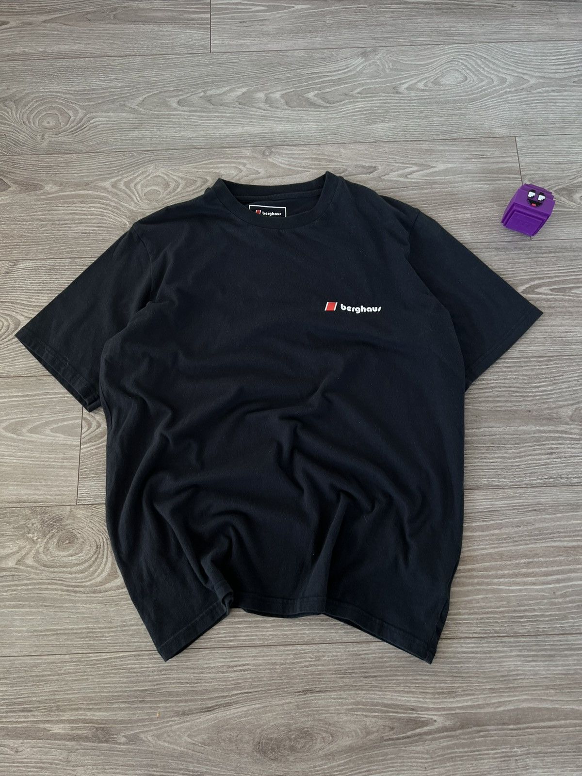 Berghaus Berghaus Big Logo Gorpcore Pima Cotton Black T-Shirt Size US XL / EU 56 / 4 - 12 Thumbnail