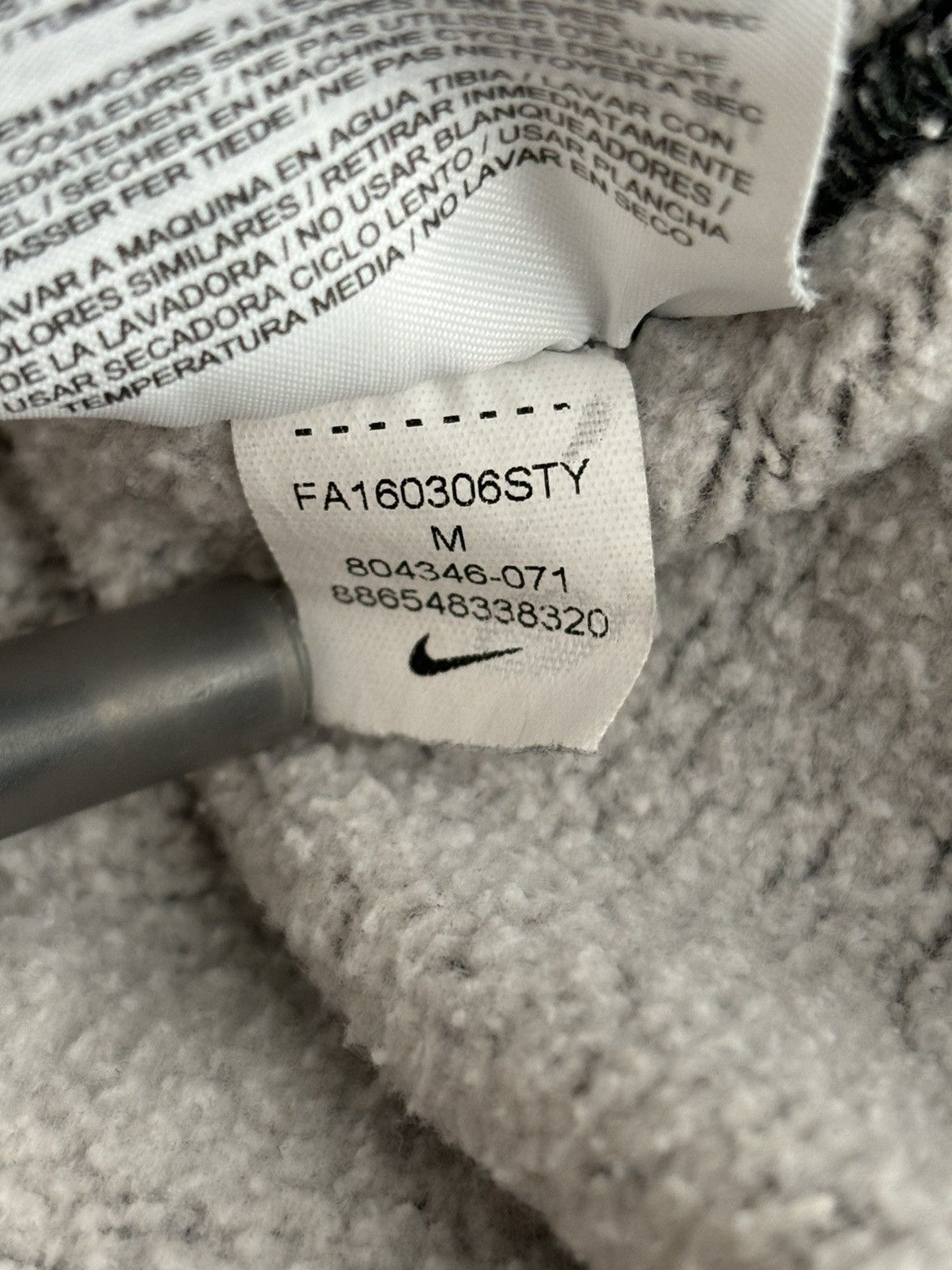 Nike × Vintage vintage 2000s grey nike mini swoosh chest hoodie Size US M / EU 48-50 / 2 - 16 Thumbnail