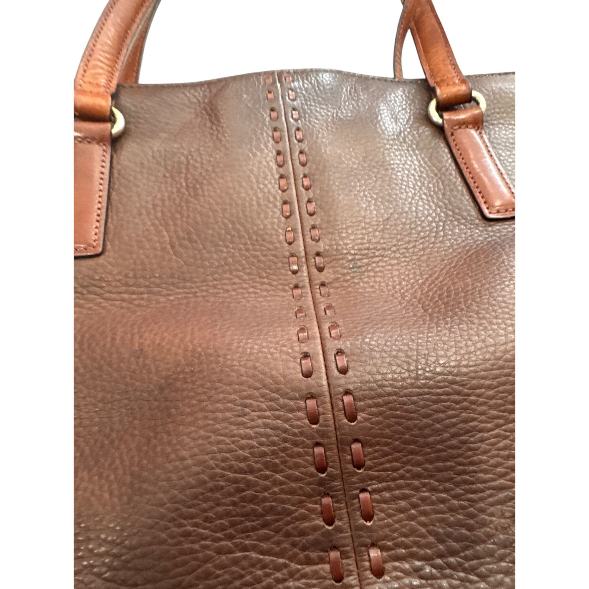 Fossil Fossil Womans Vintage Brown Leather Shoulder Handbag SKU 865 Size ONE SIZE - 2 Thumbnail