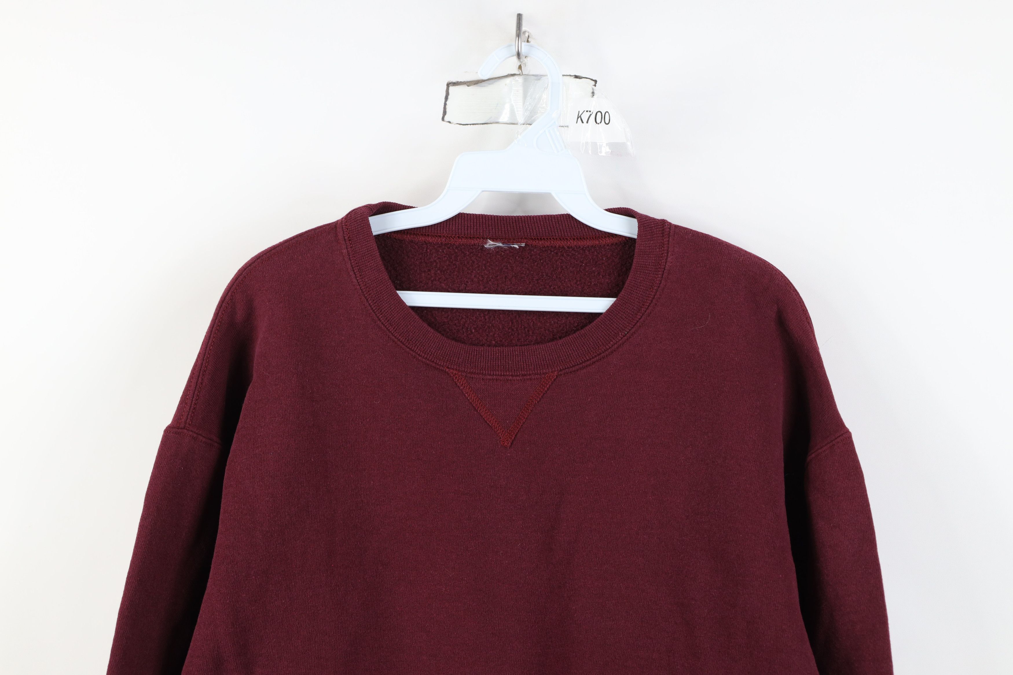 Russell Athletic Vintage 90s Russell Athletic Crewneck Sweatshirt Maroon Size US M / EU 48-50 / 2 - 2 Thumbnail