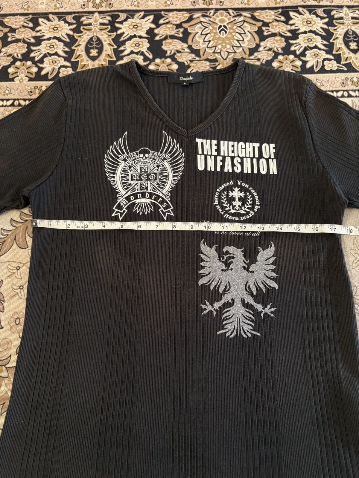 Japanese Brand Japanese Brand Elmojado Punk Style Vneck Tee Size US S / EU 44-46 / 1 - 9 Thumbnail