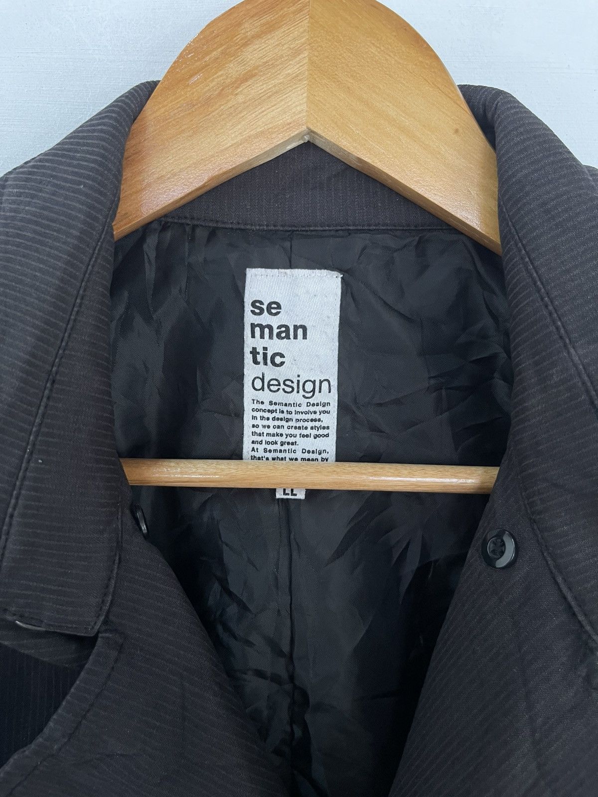 Japanese Brand × semanticdesign SEMANTIC DESIGN TRENCH COAT Size L / US 10 / IT 46 - 3 Thumbnail