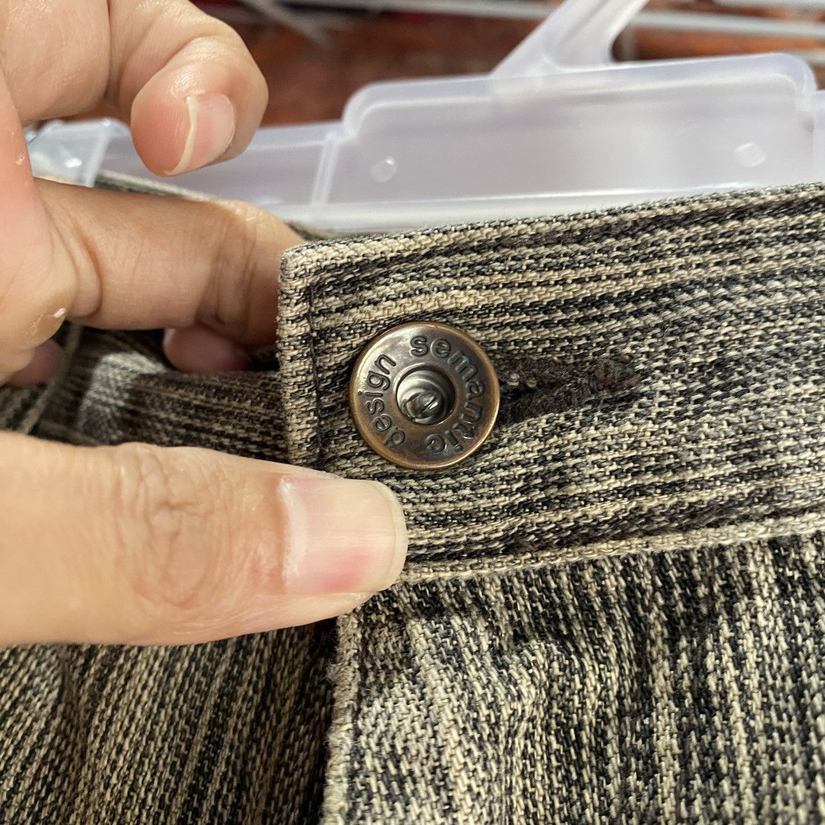 semanticdesign Semanticdesign Japanese Brand Hickory Stripe Denim Jeans Size US 30 / EU 46 - 10 Thumbnail