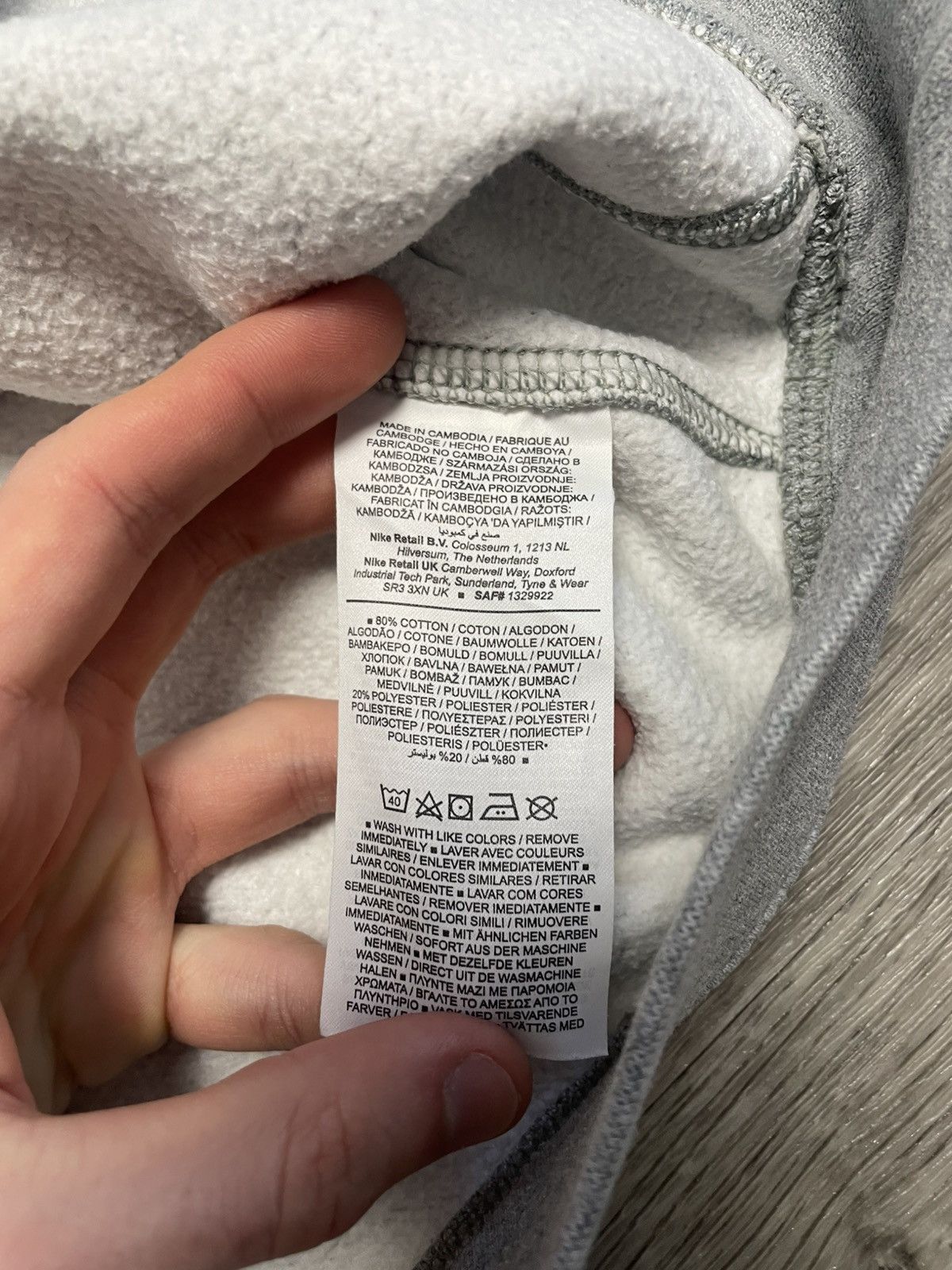 Nike Nike Gray Basic Sweatshirt Y2K Size US S / EU 44-46 / 1 - 11 Thumbnail