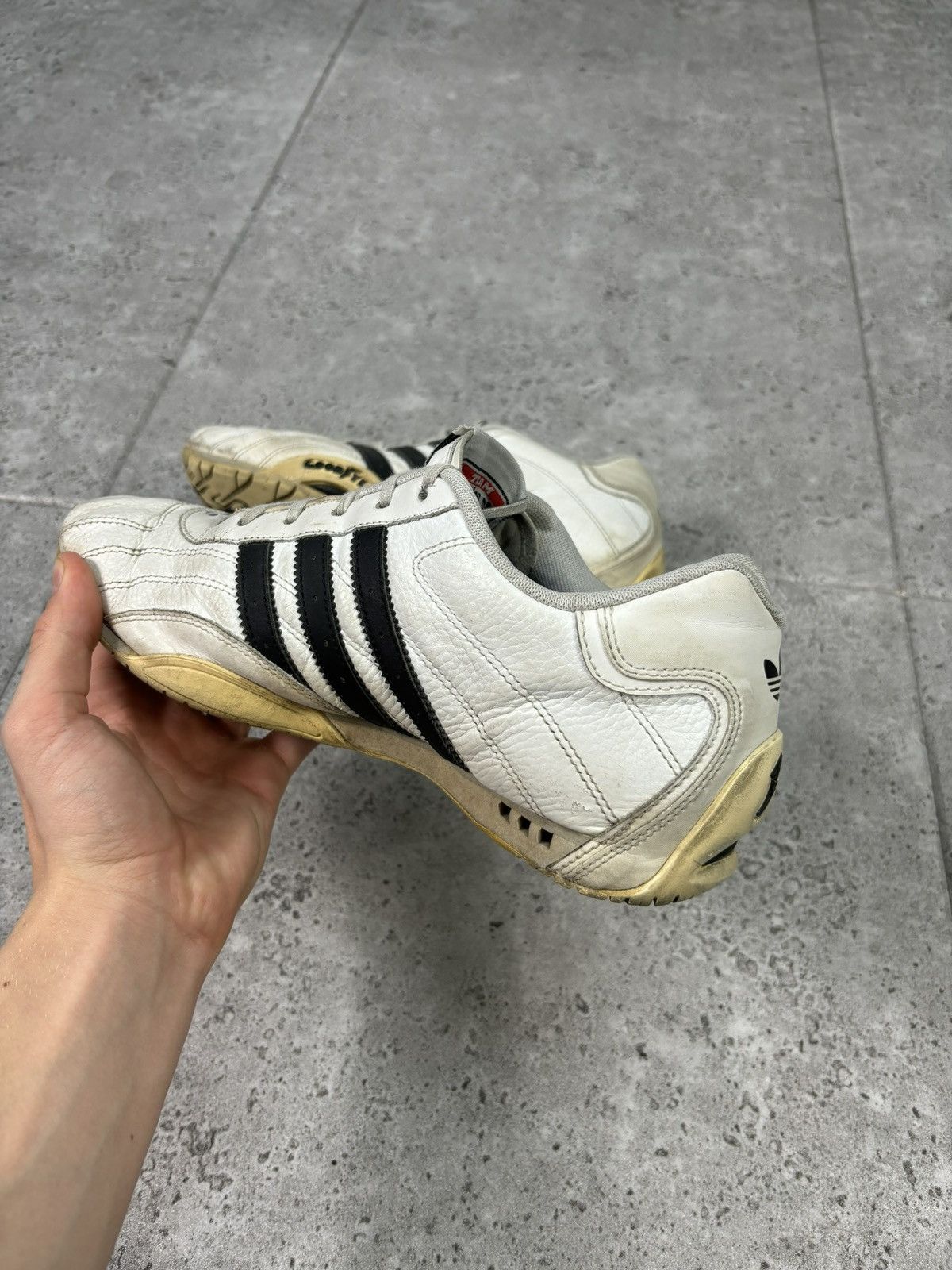 Adidas × Vintage 2000s Adidas Good Year Racing Shoes Leather Y2K Size US 9 / EU 42 - 5 Thumbnail