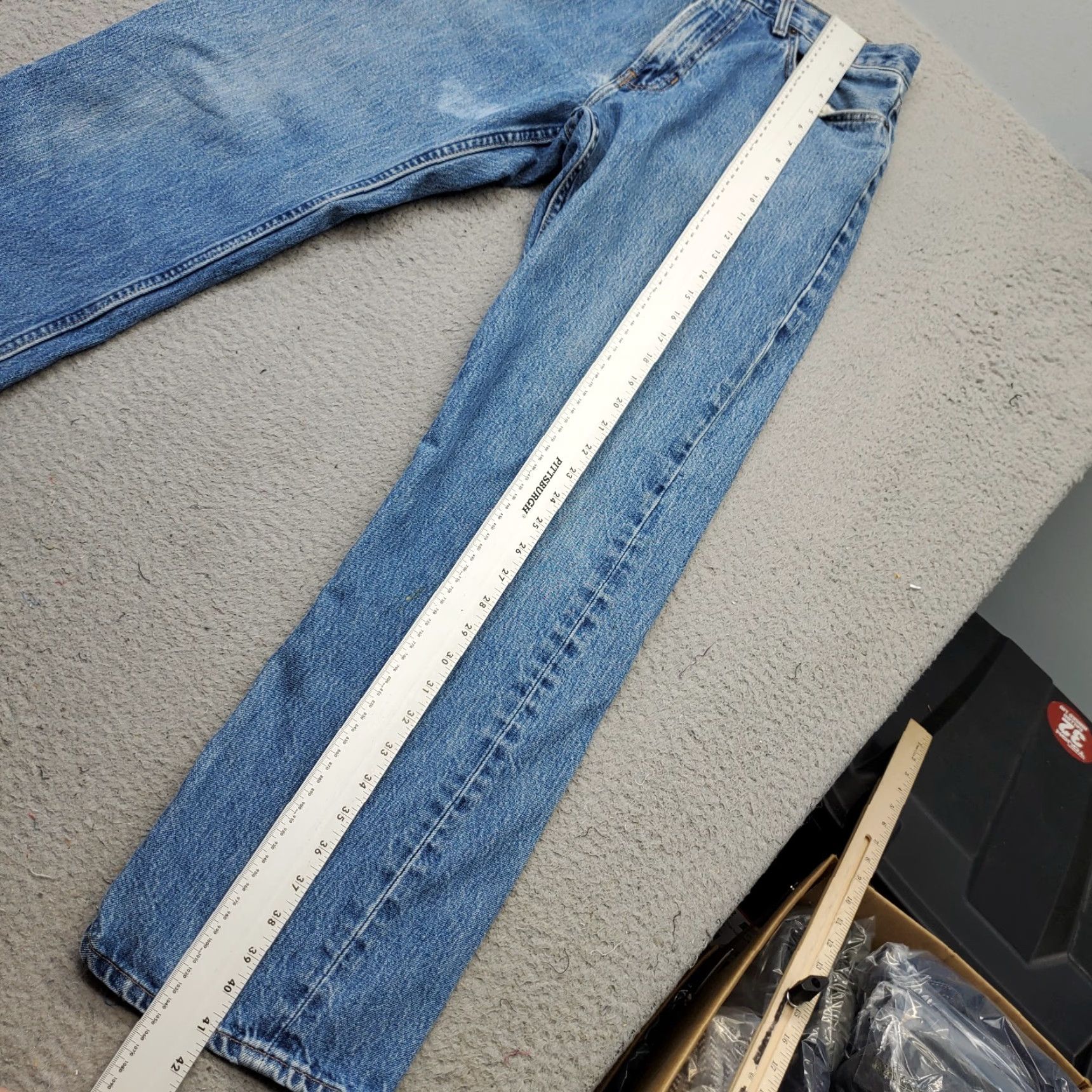 Gap GAP Mens Jeans 33x32 Blue Denim Mid Rise Straight Streetwear Outdoor Size US 33 - 4 Thumbnail